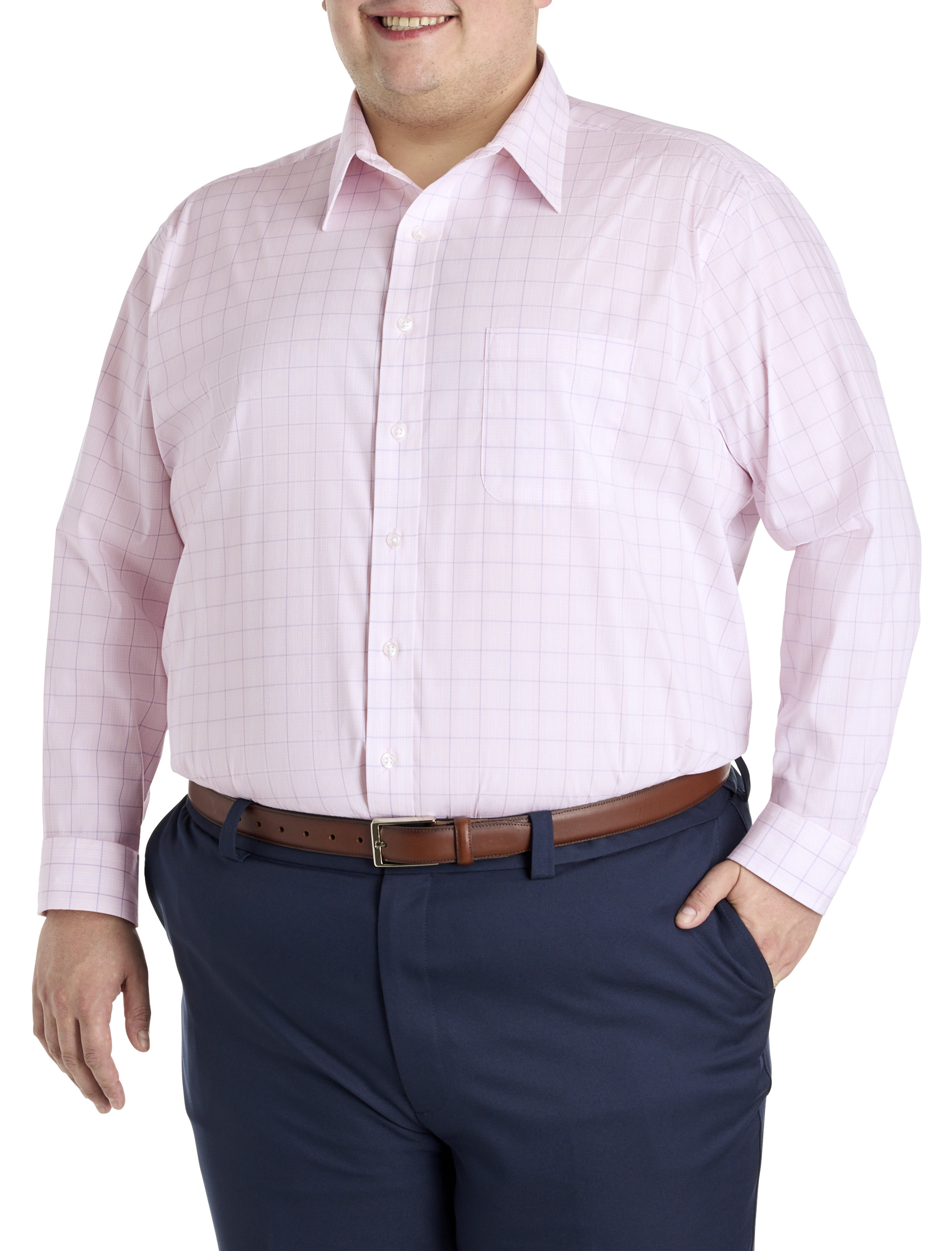 xl dress shirt George Men's Classic Dress Shirt with Long Sleeves, Sizes S-3xl, White