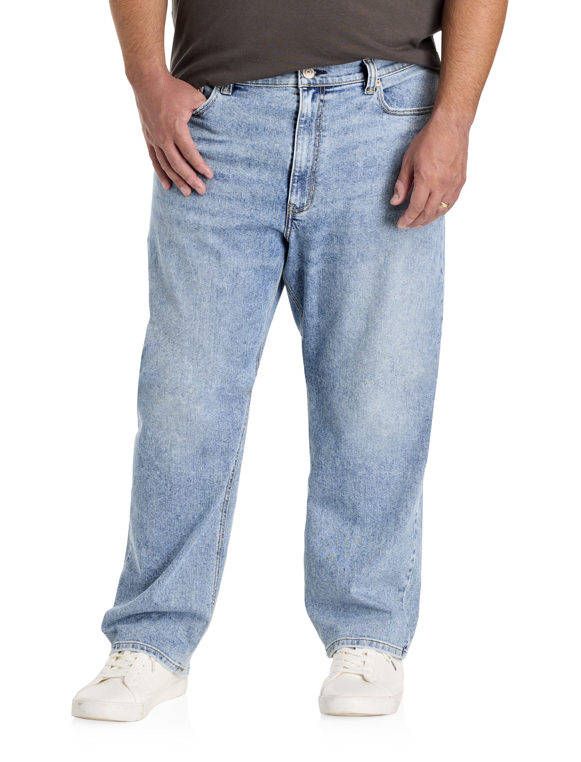 Relaxed-Fit Light Wash Jeans