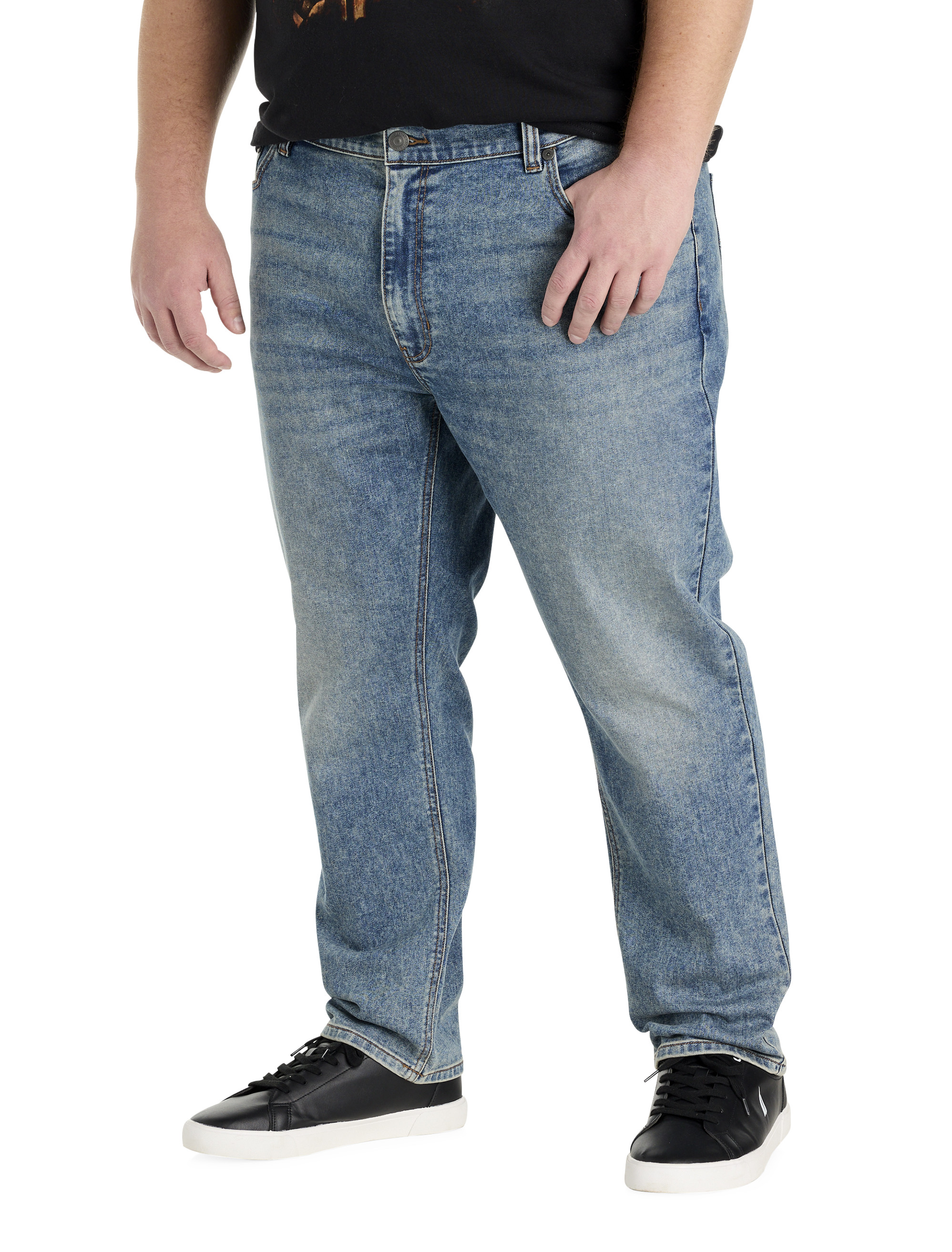 Big & Tall Men's Tapered-Fit Jeans - Medium Wash Vintage - Size 58 x 30