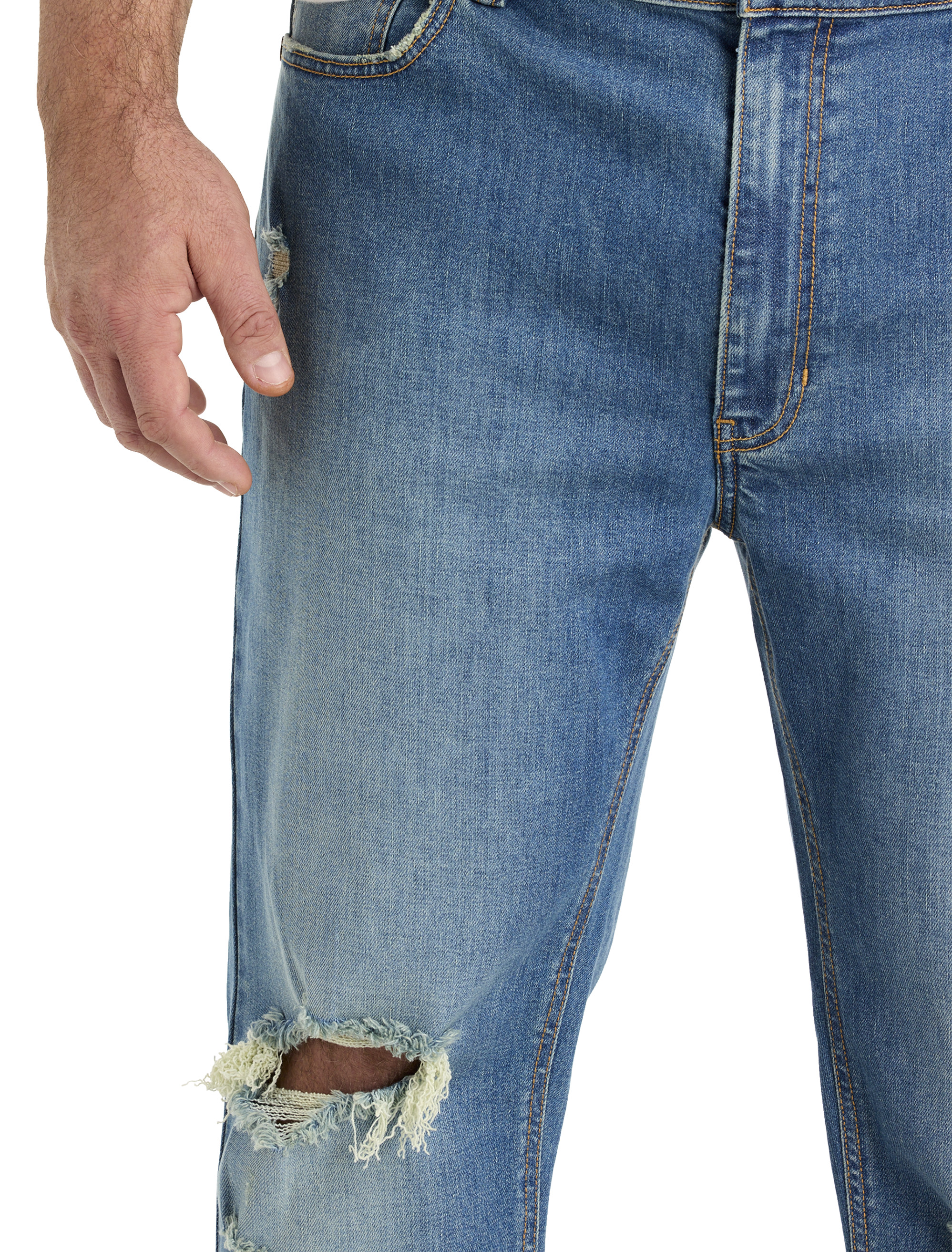 Big + Tall | True Nation Ripped Tapered-Fit Jeans | DXL