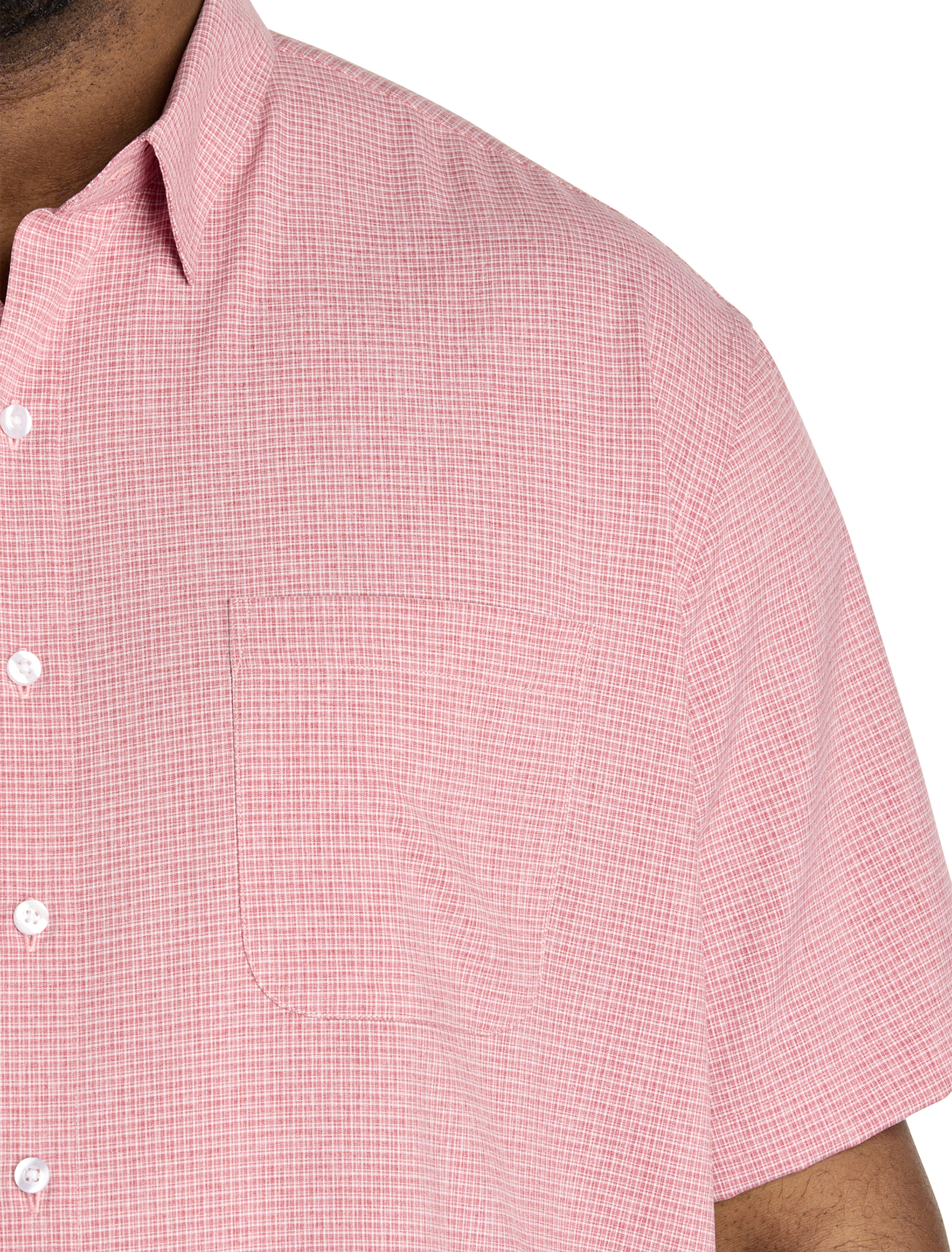 Microfiber Small Plaid Sport Shirt