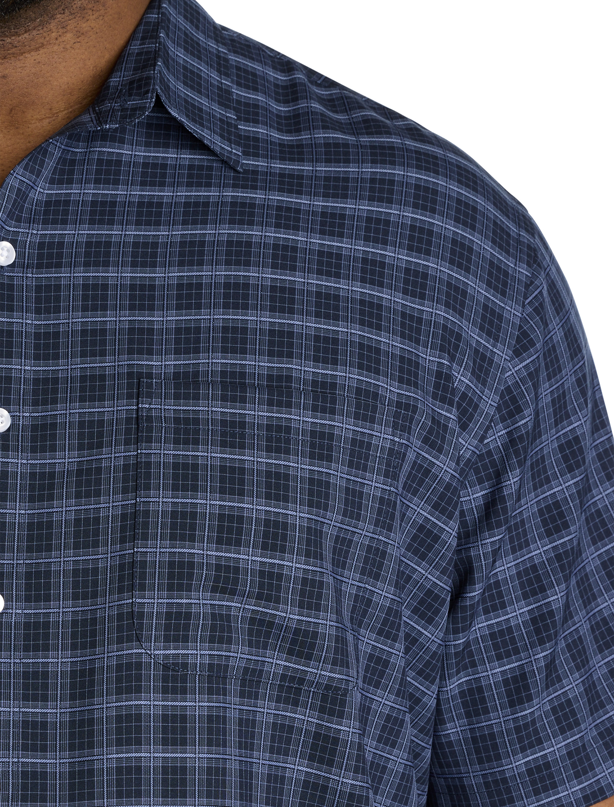 Microfiber Large Plaid Sport Shirt