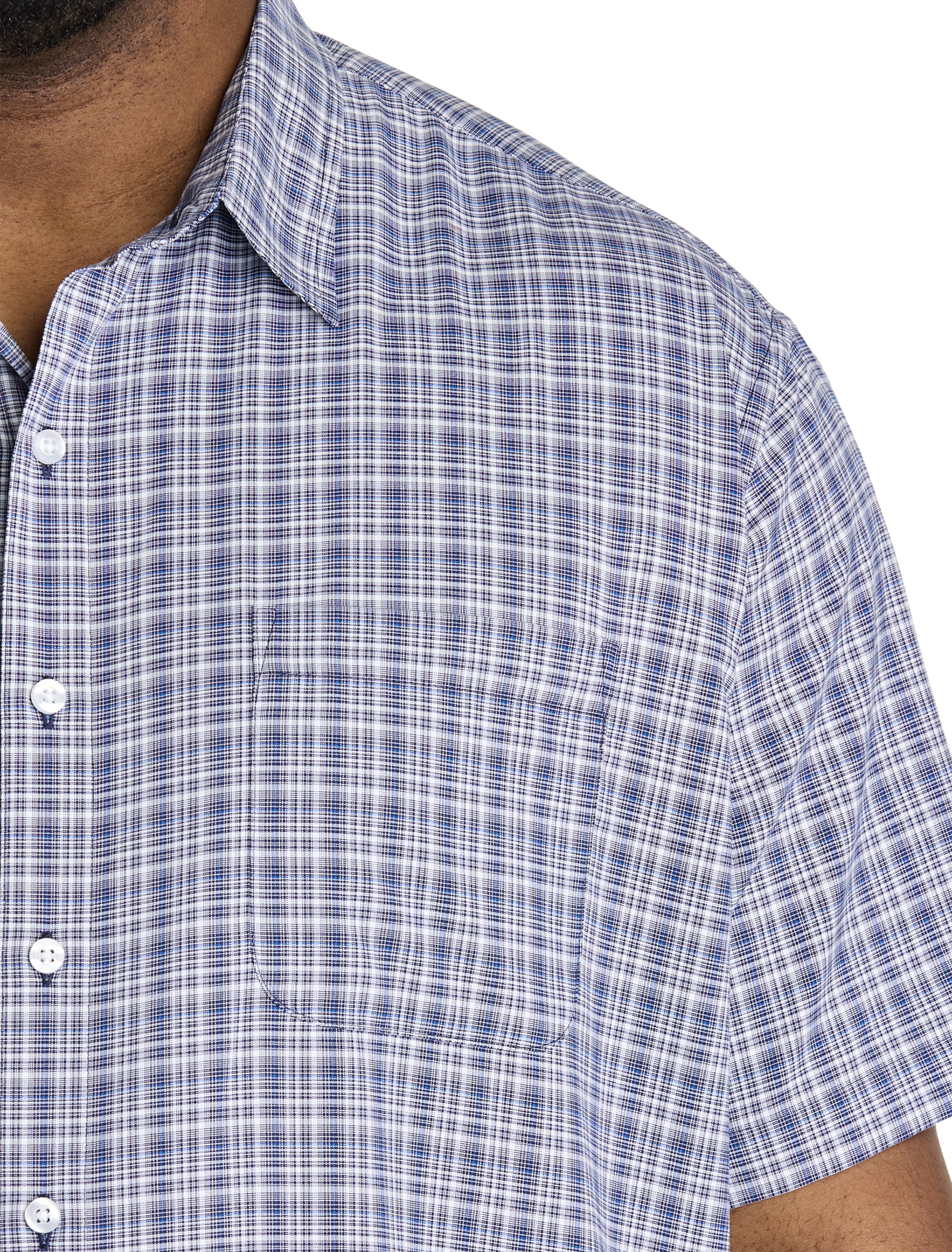 Plaid Microfiber Sport Shirt