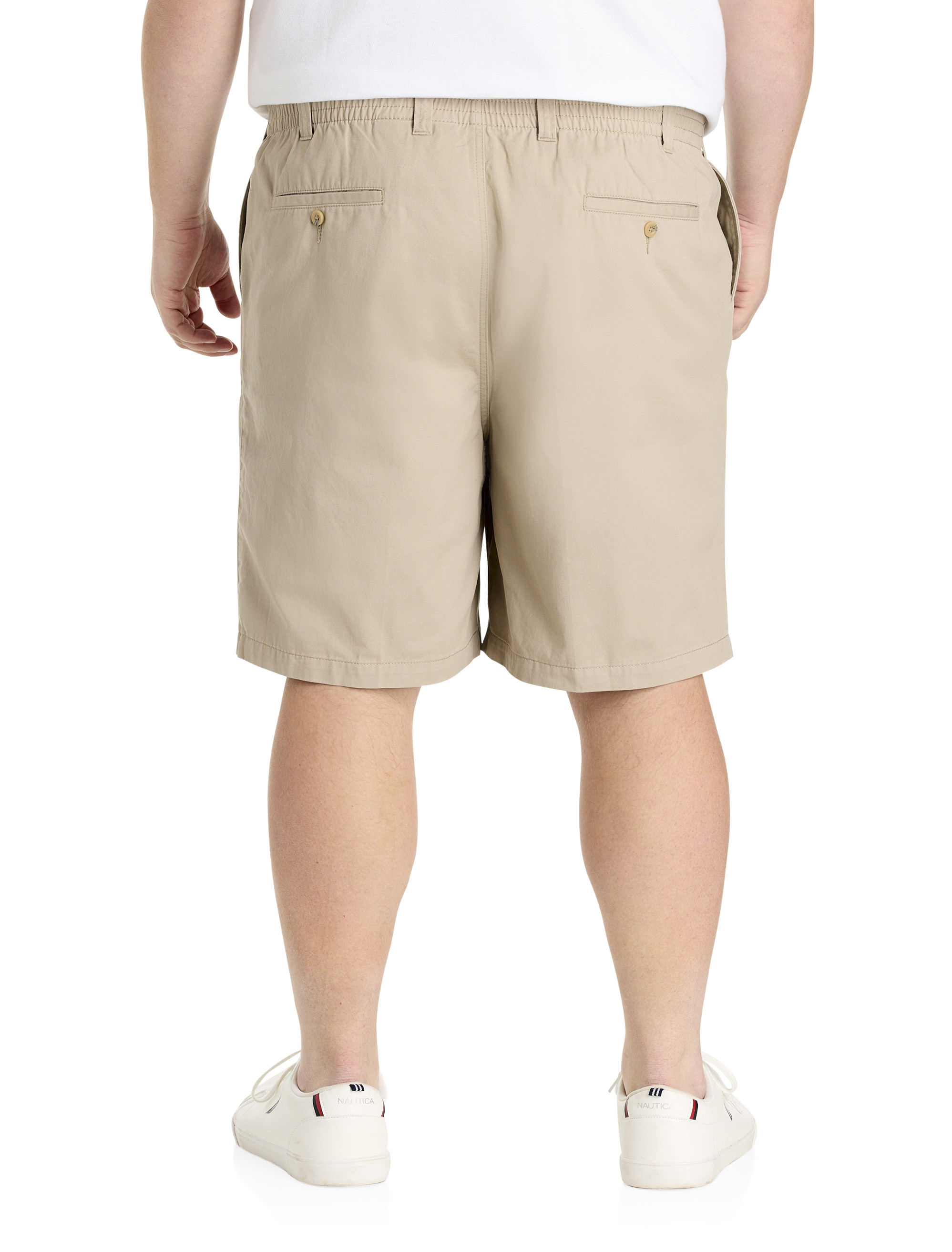 Big + Tall | Harbor Bay Elastic-Waist Cotton Shorts | DXL