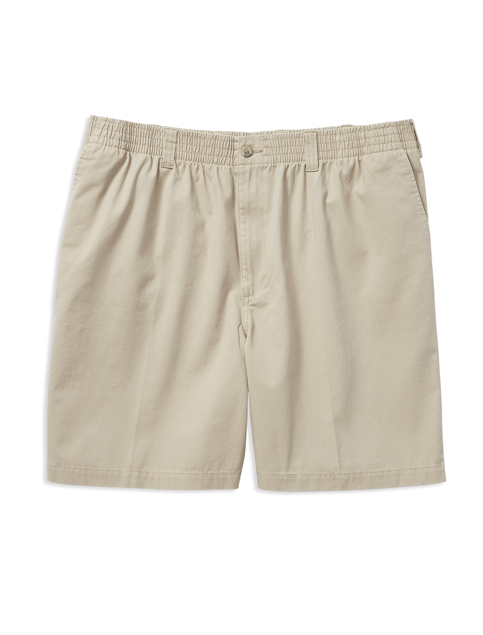 Elastic-Waist Cotton Shorts
