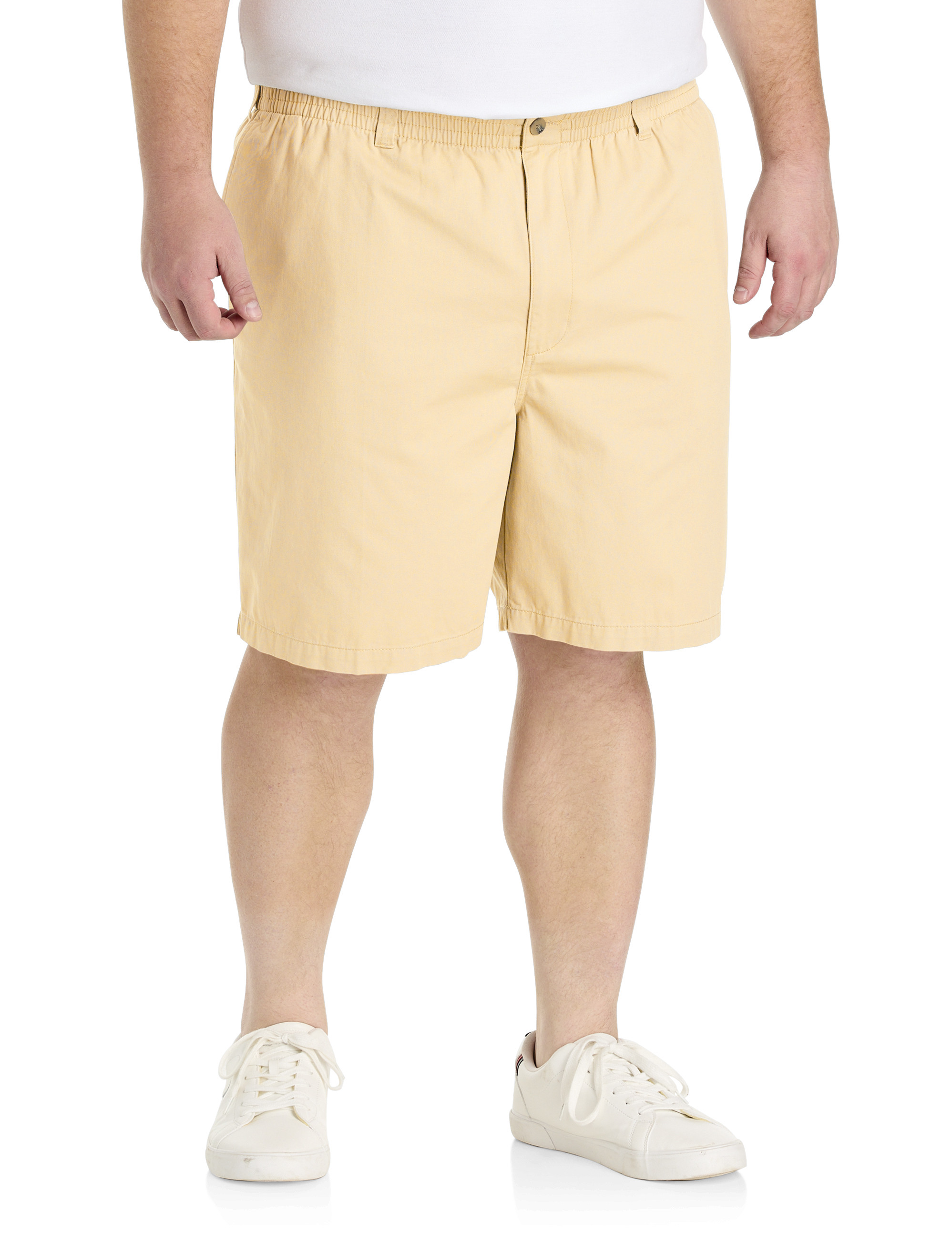 Elastic-Waist Cotton Shorts