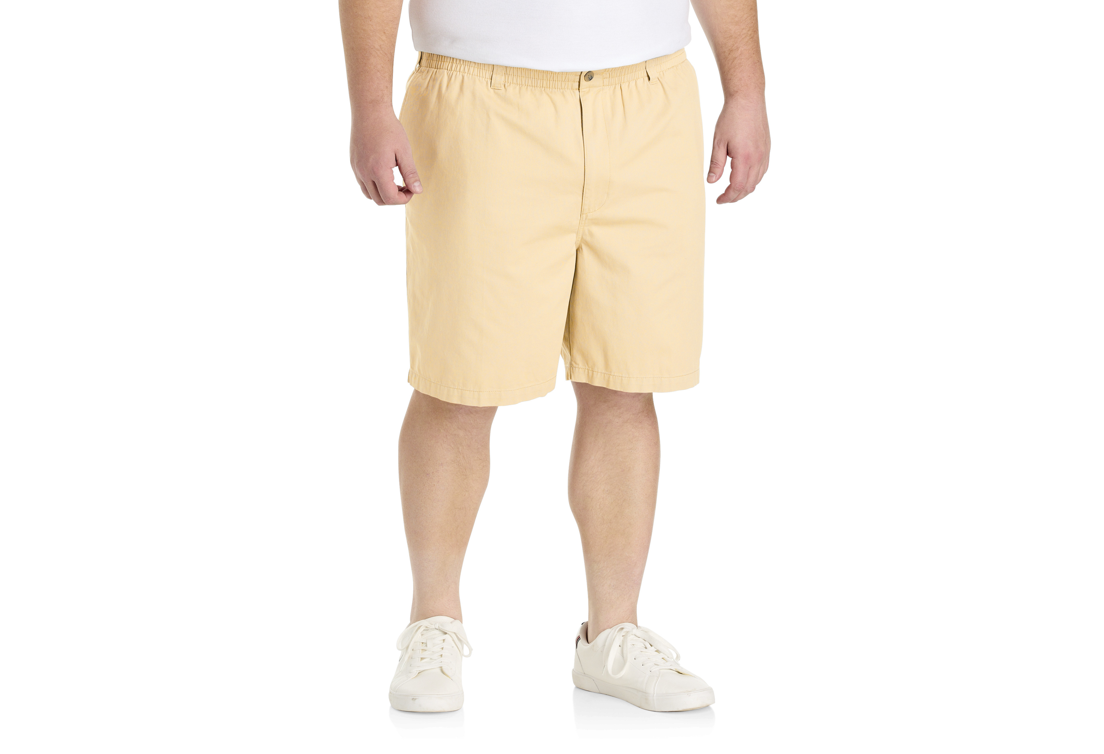 Elastic-Waist Cotton Shorts
