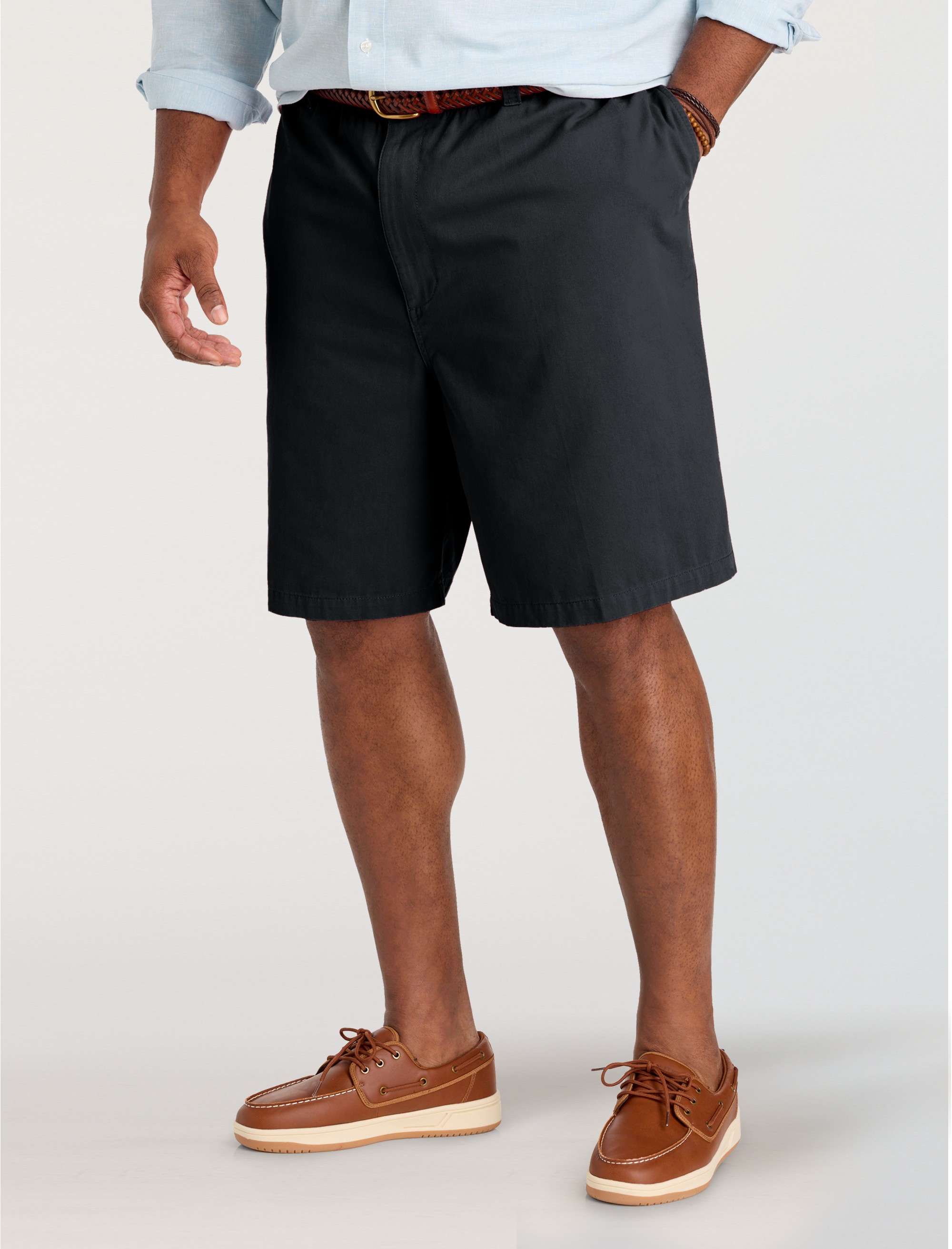 Elastic-Waist Cotton Shorts