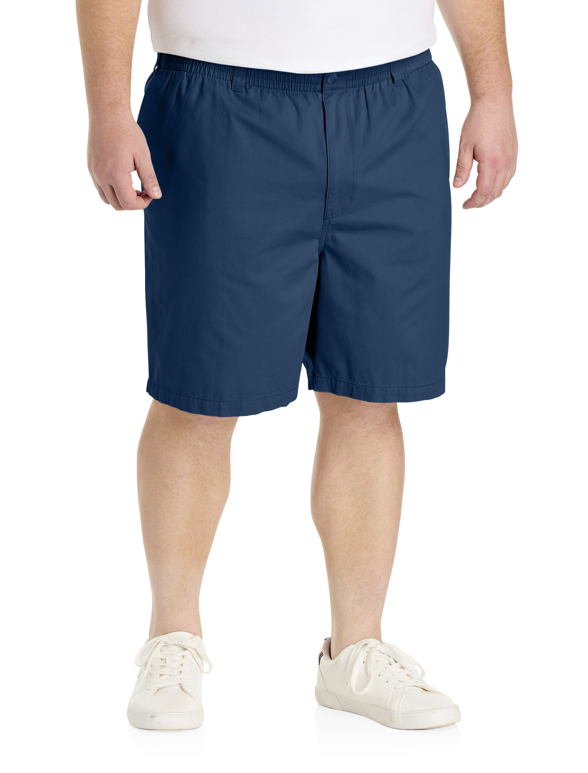 Elastic-Waist Cotton Shorts