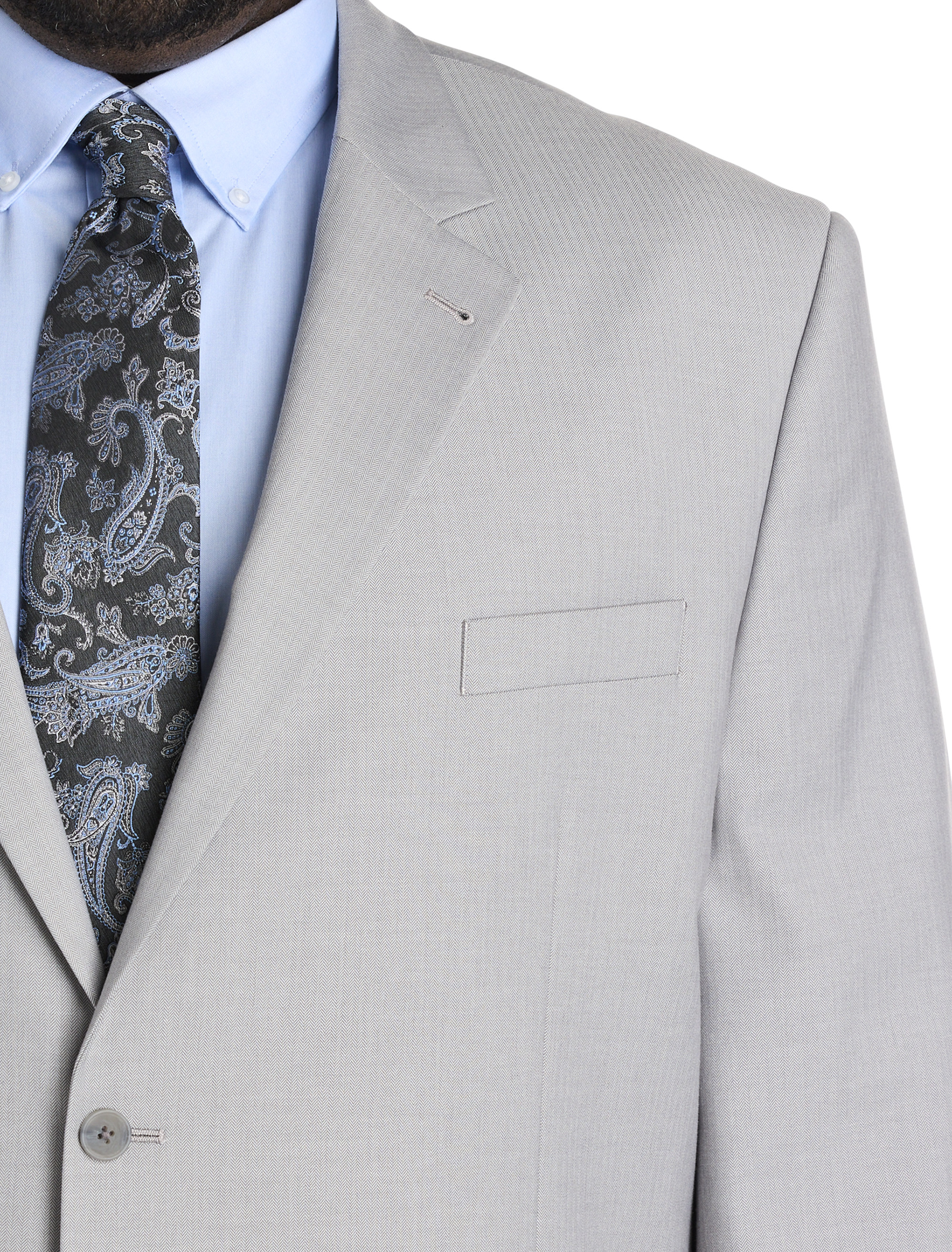 Jacket-Relaxer Chevron Suit Jacket