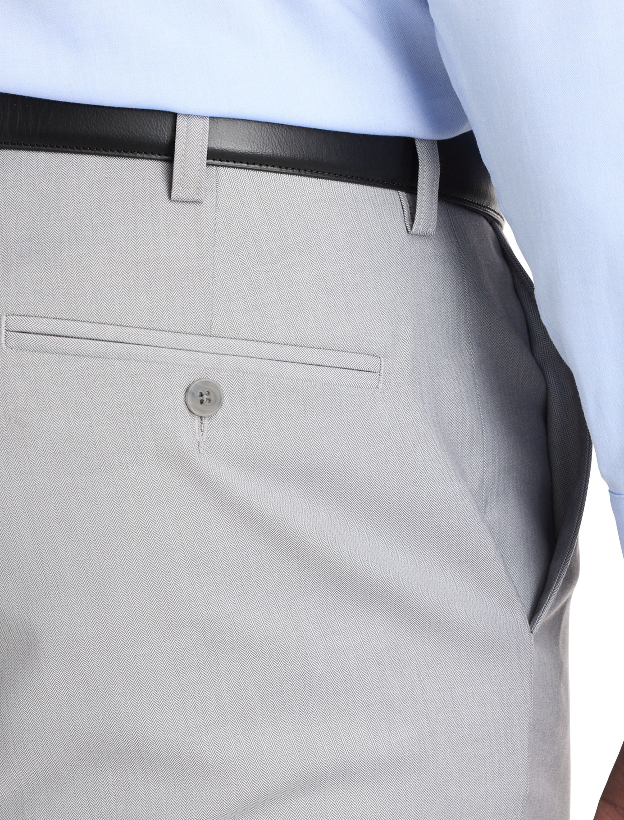 Waist-Relaxer Chevron Suit Pants