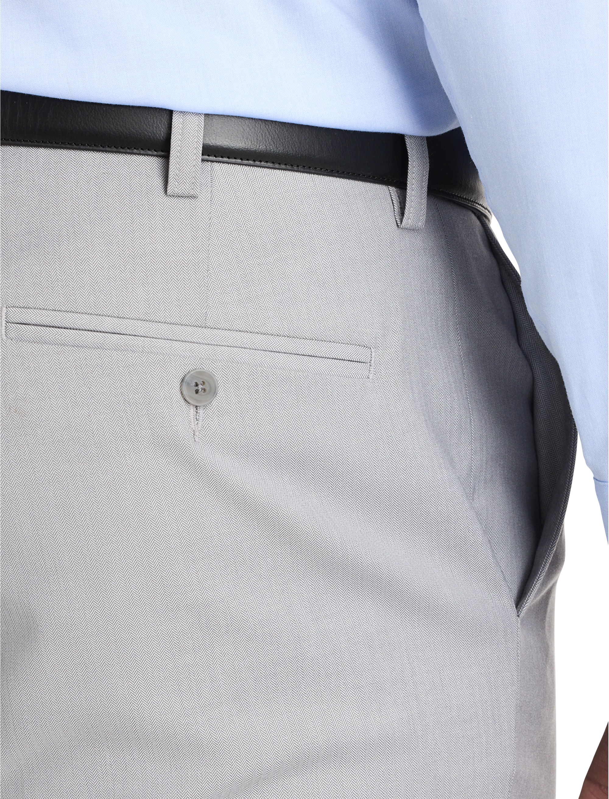 Waist-Relaxer Chevron Suit Pants - thumbnail 3