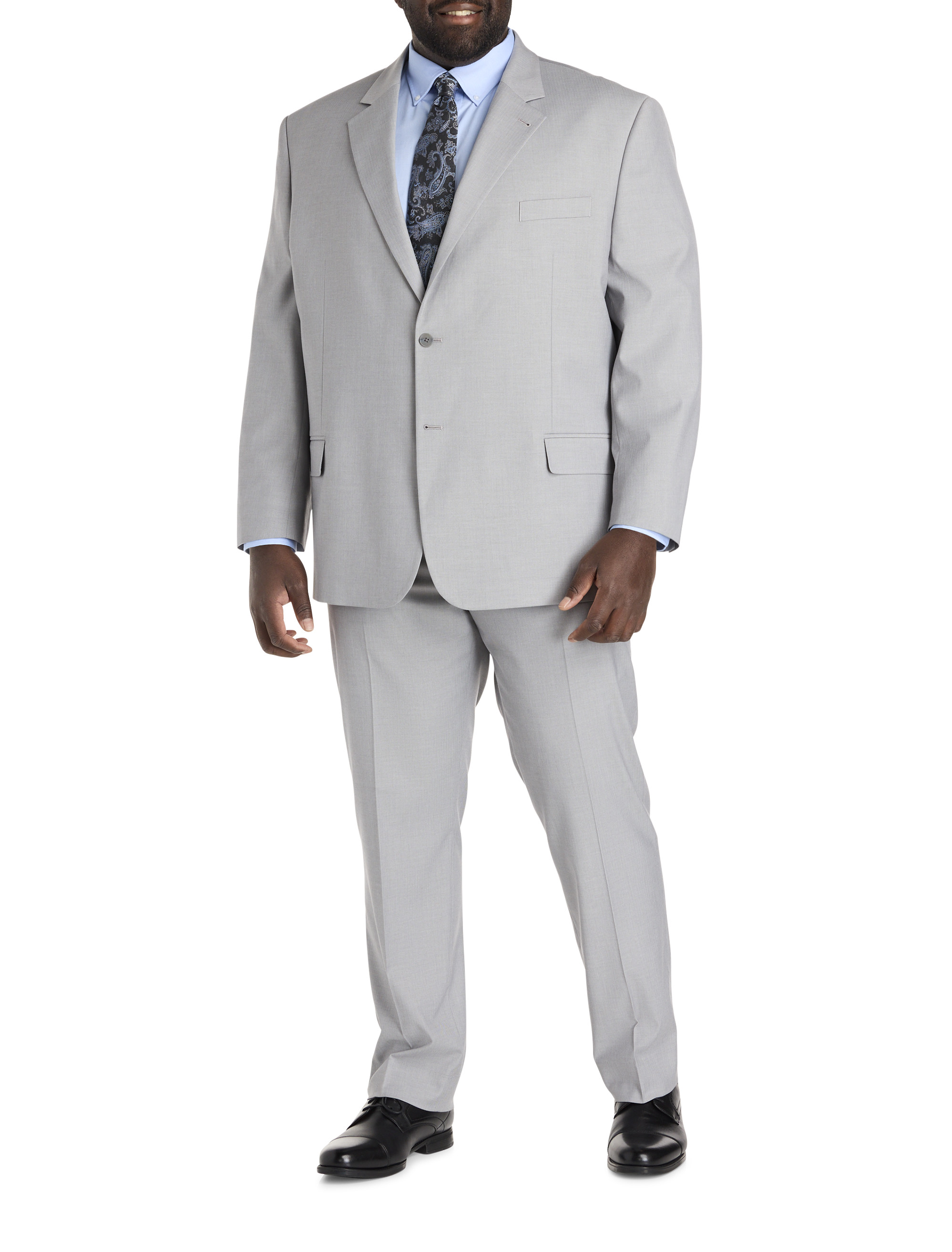 Waist-Relaxer Chevron Suit Pants