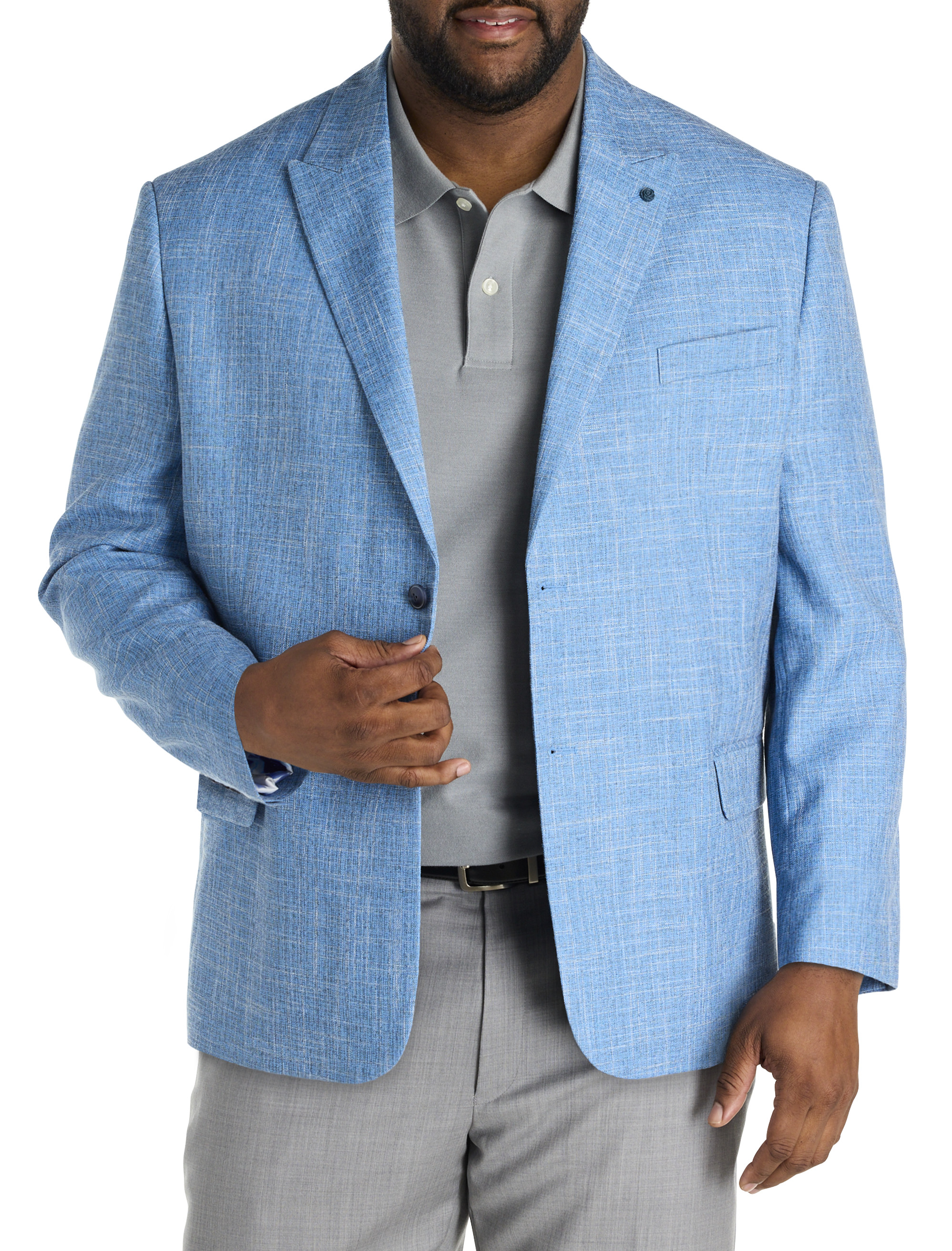 Big + Tall | Synrgy Mixed Media Jacket-Relaxer Sport Coat | DXL