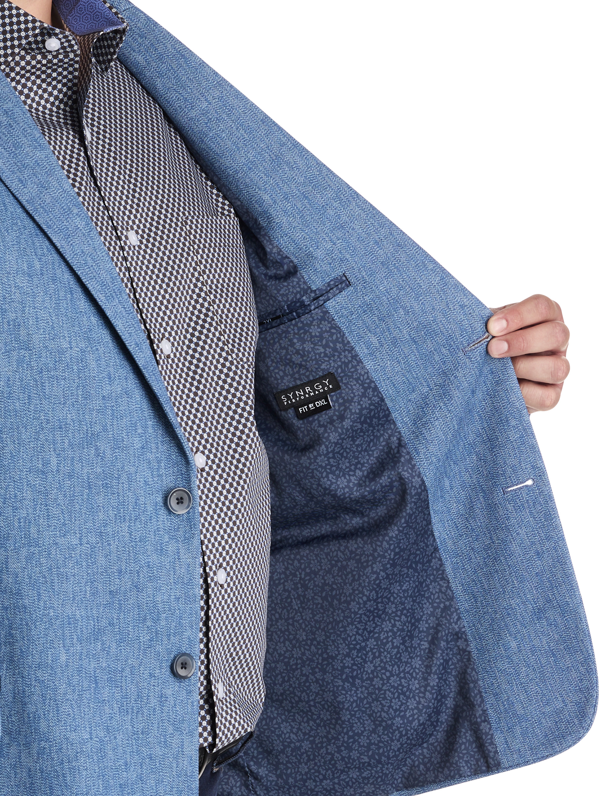 Chevron Knit Jacket-Relaxer Sport Coat
