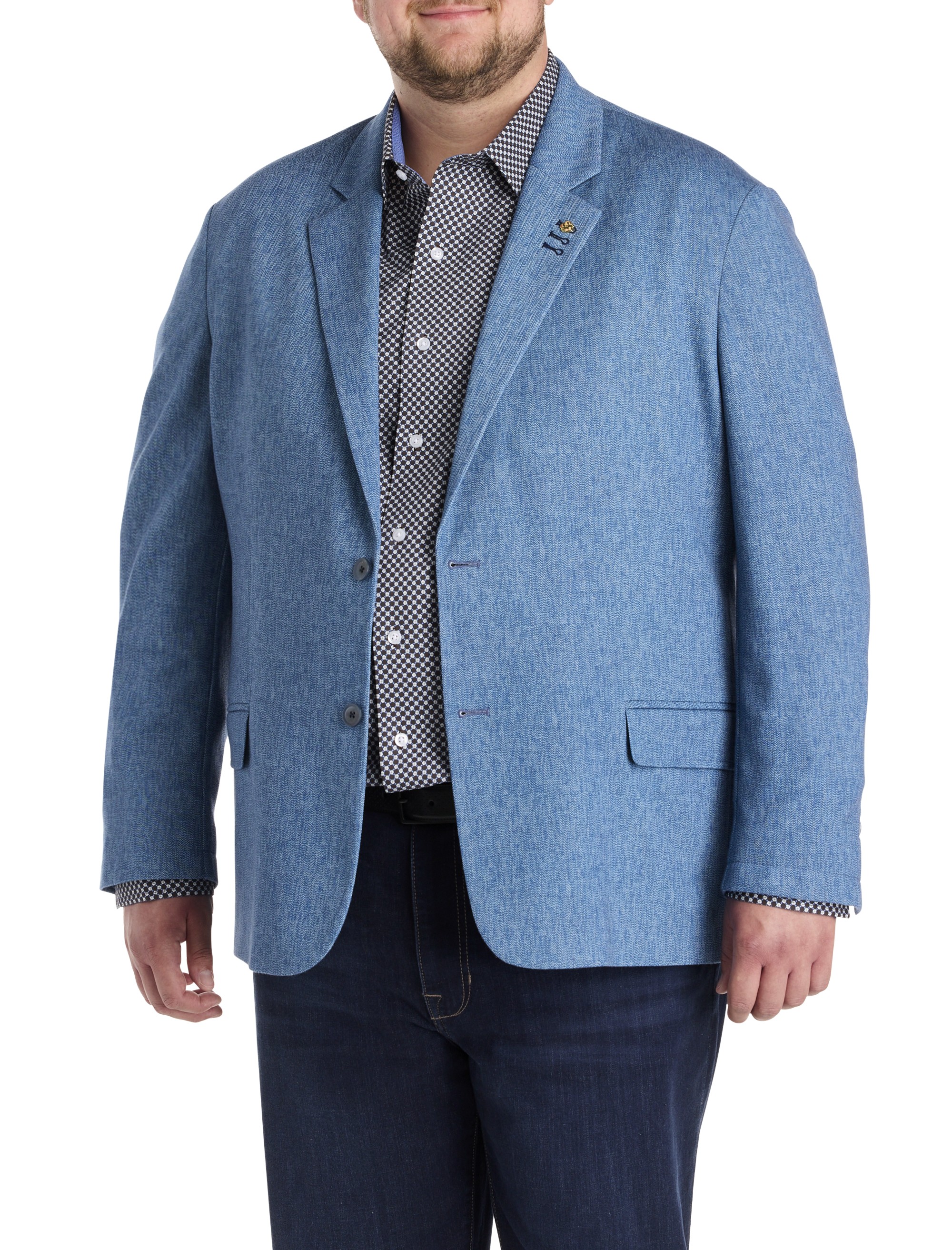 Chevron Knit Jacket-Relaxer Sport Coat