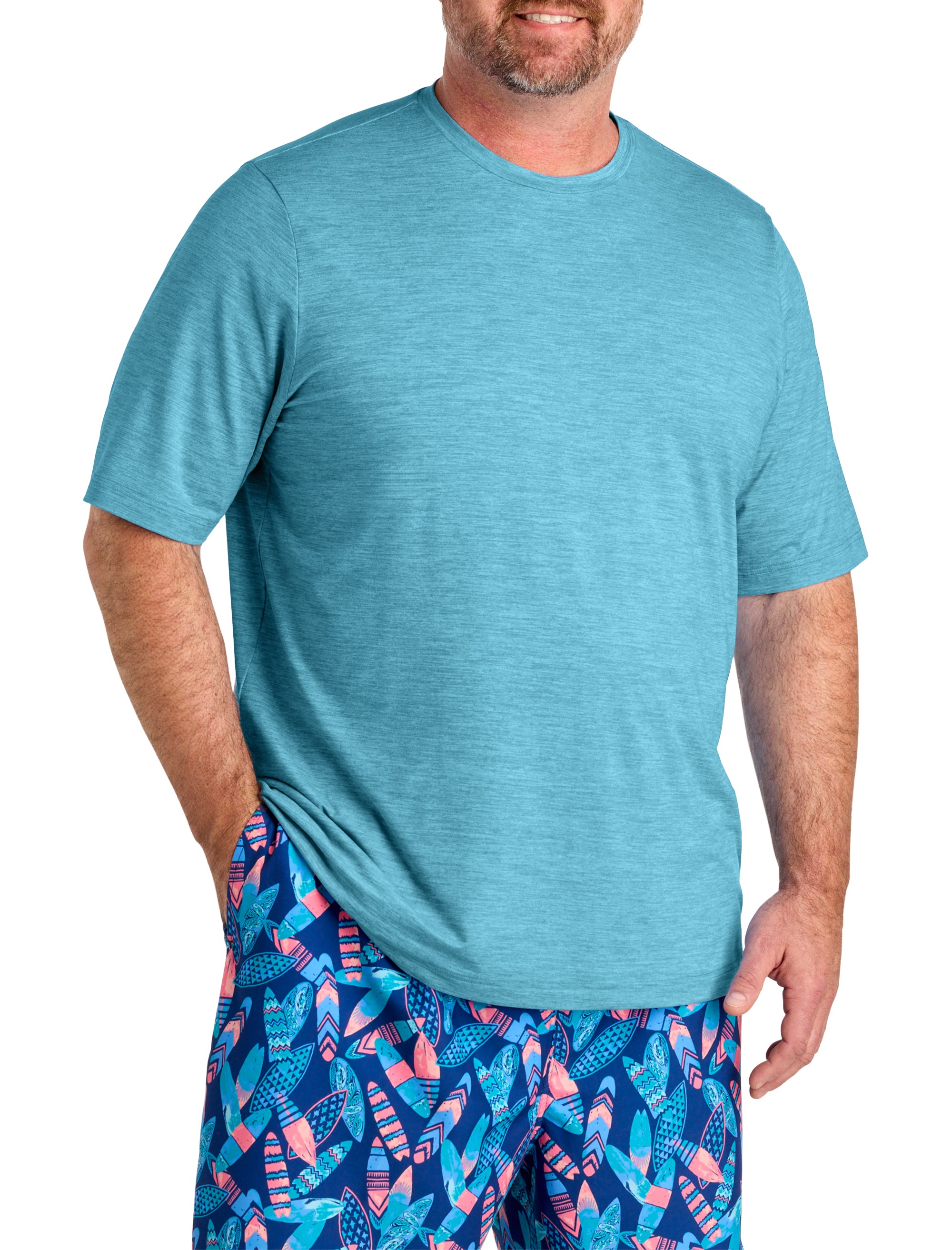 Marled Swim Top