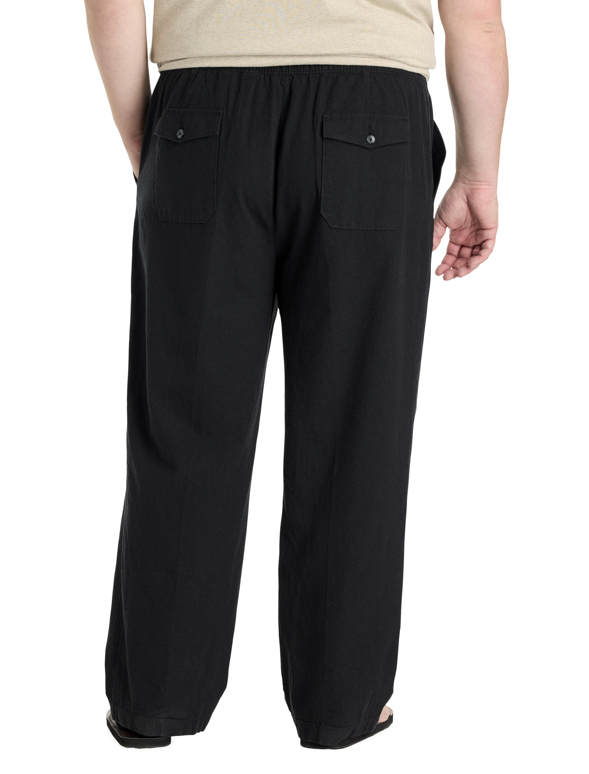 Big + Tall | Harbor Bay Linen-Blend Loose-Fit Beach Pants | DXL
