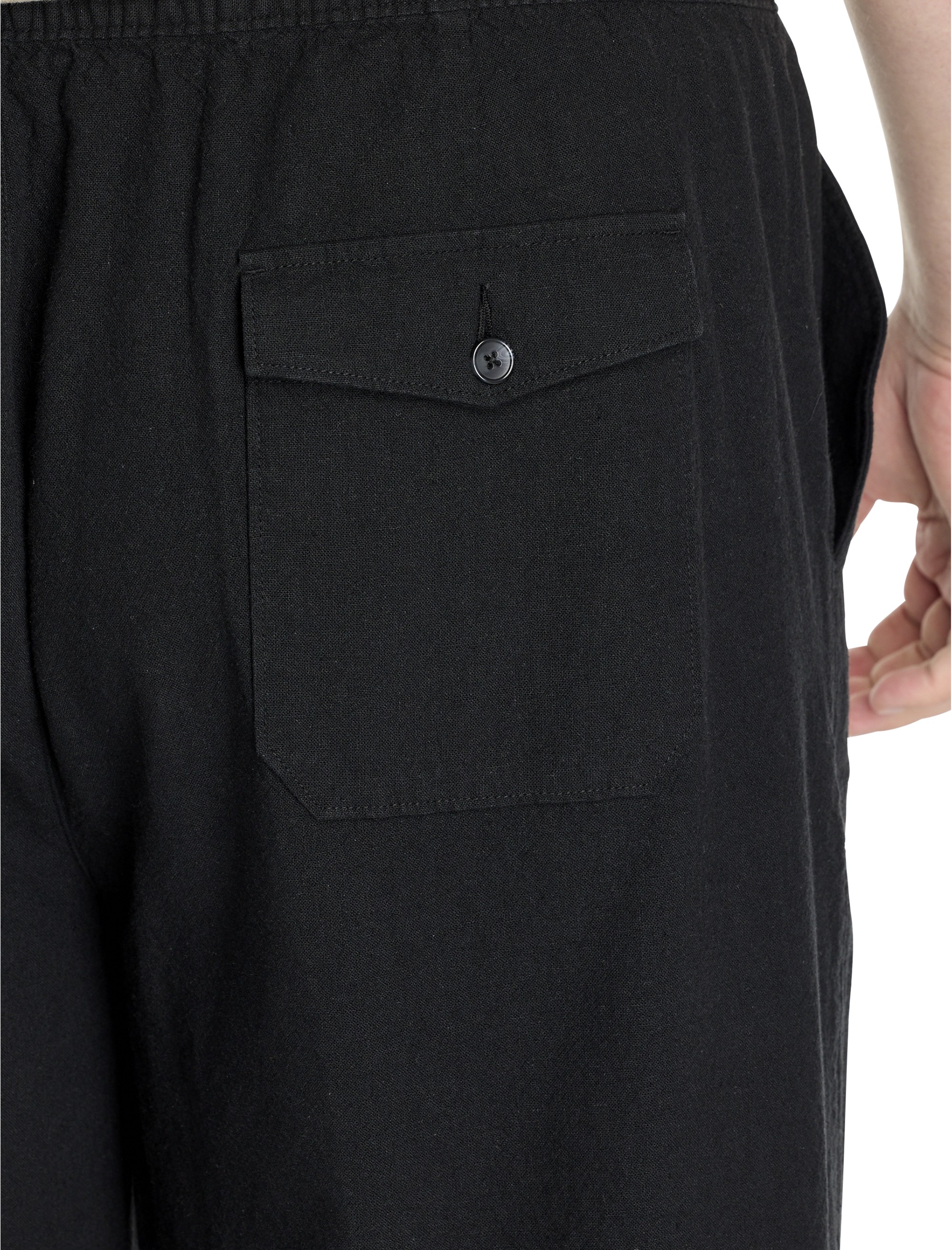 Linen-Blend Loose-Fit Beach Pants - thumbnail 3