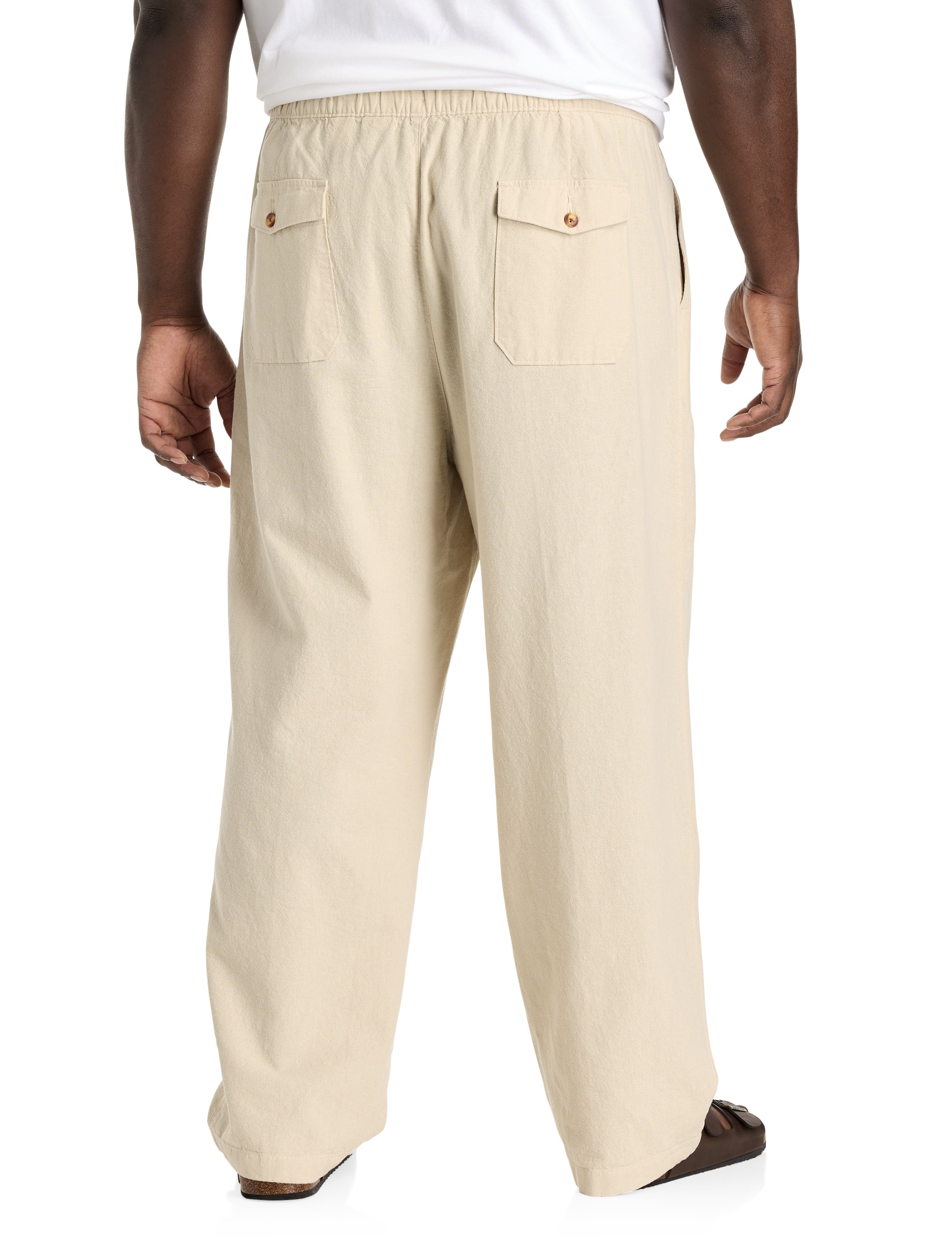 Linen-Blend Loose-Fit Beach Pants - thumbnail 5
