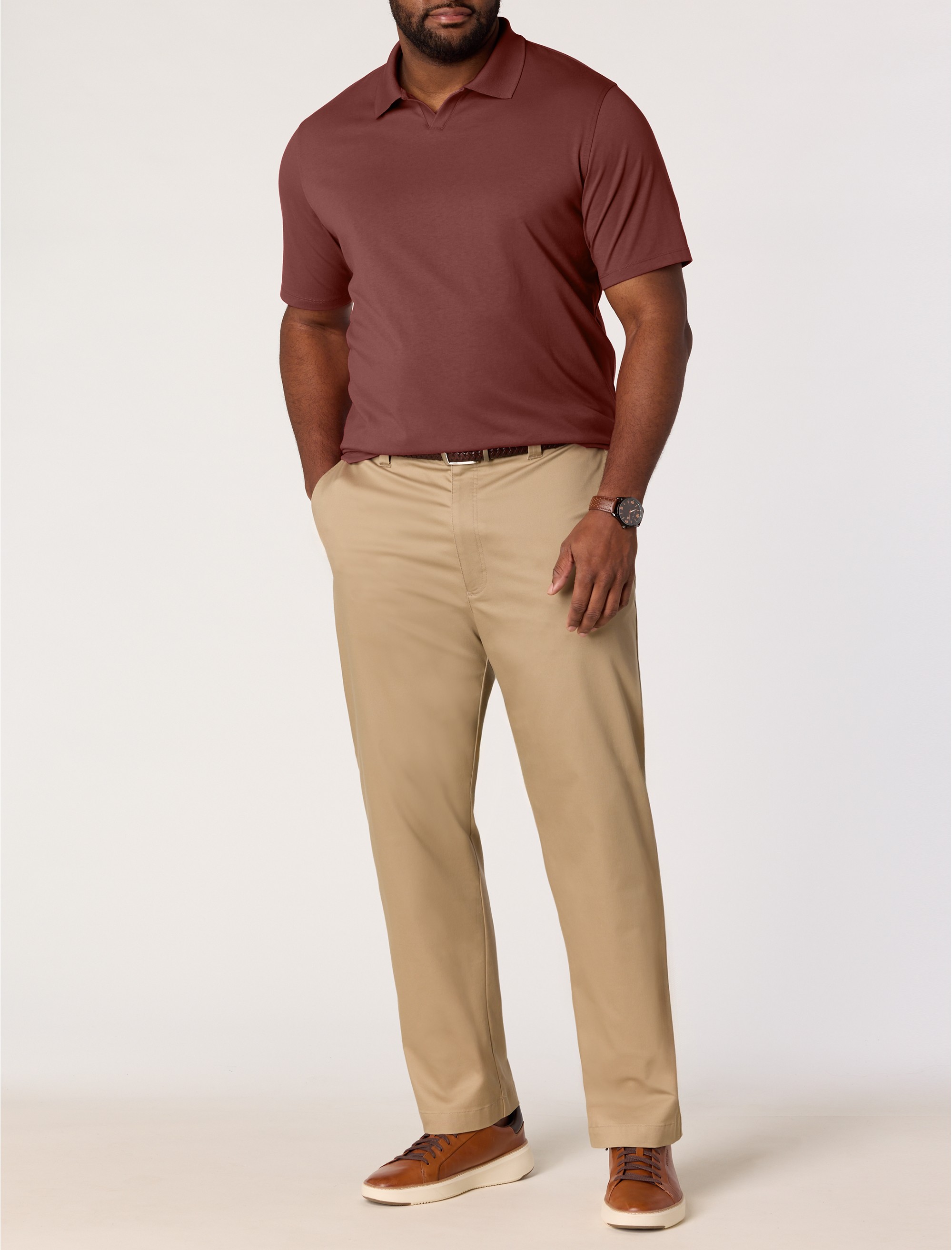 Notch-Collar Tech Polo Shirt - thumbnail 10