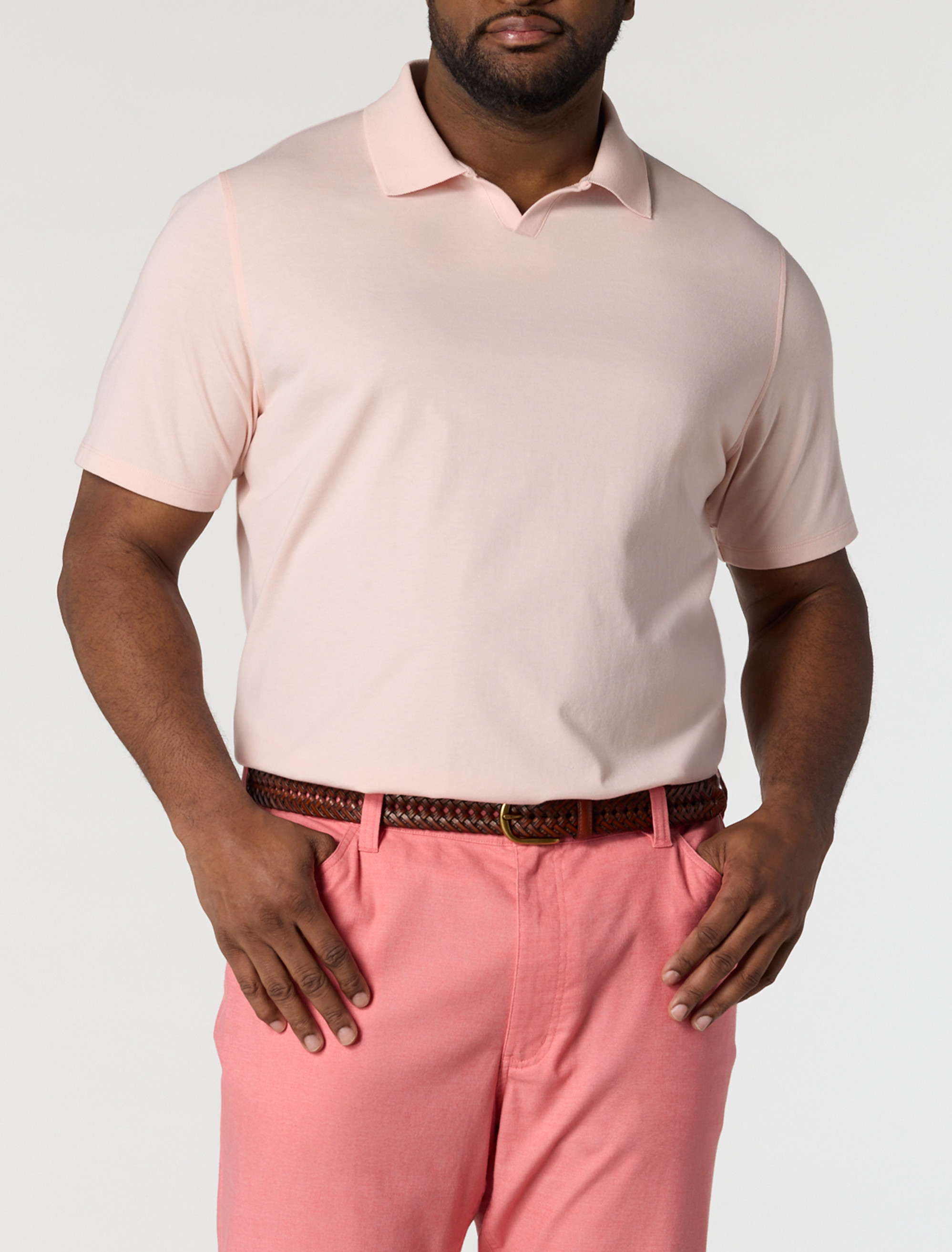 Notch-Collar Tech Polo Shirt