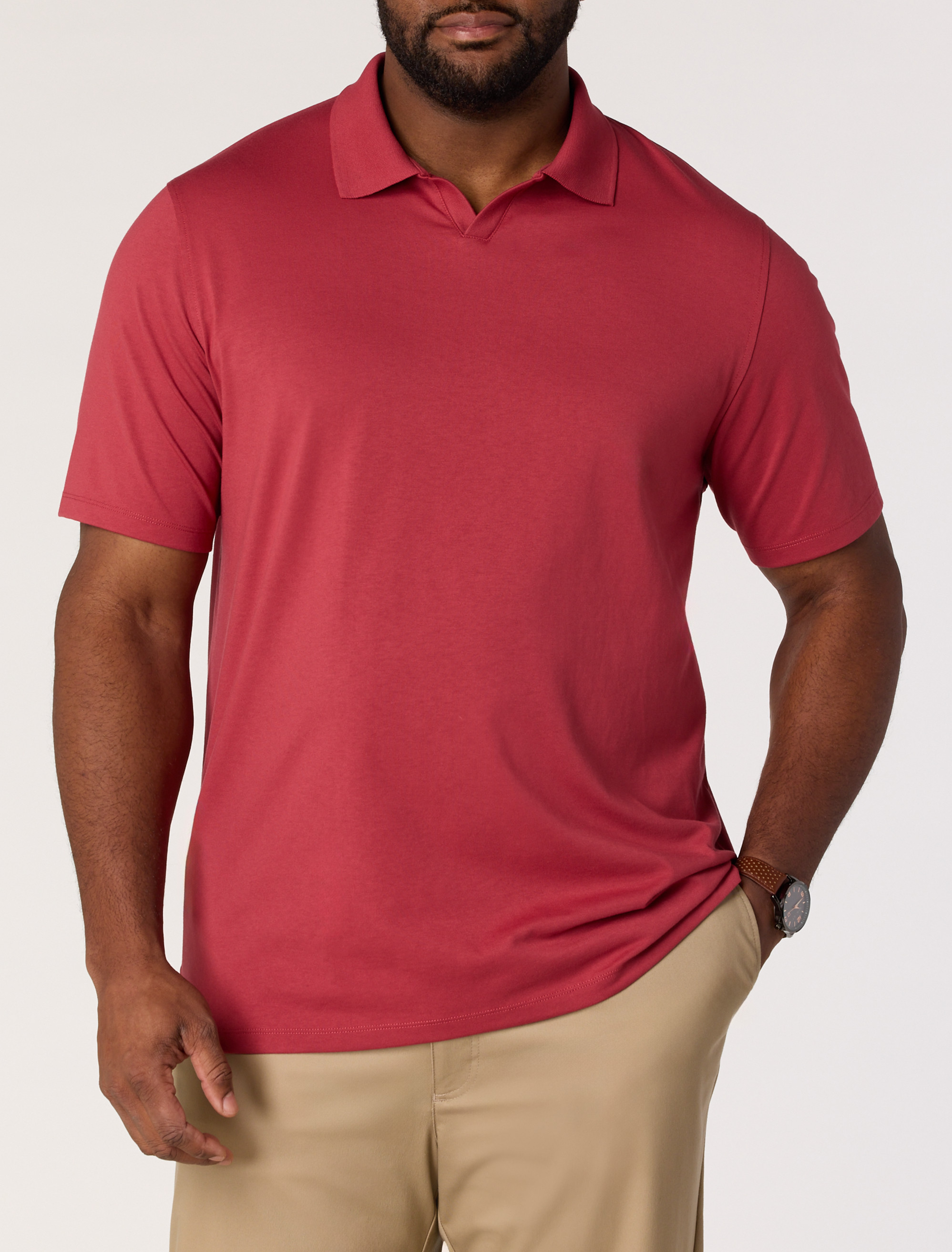 Big + Tall | Oak Hill Notch-Collar Tech Polo Shirt | DXL
