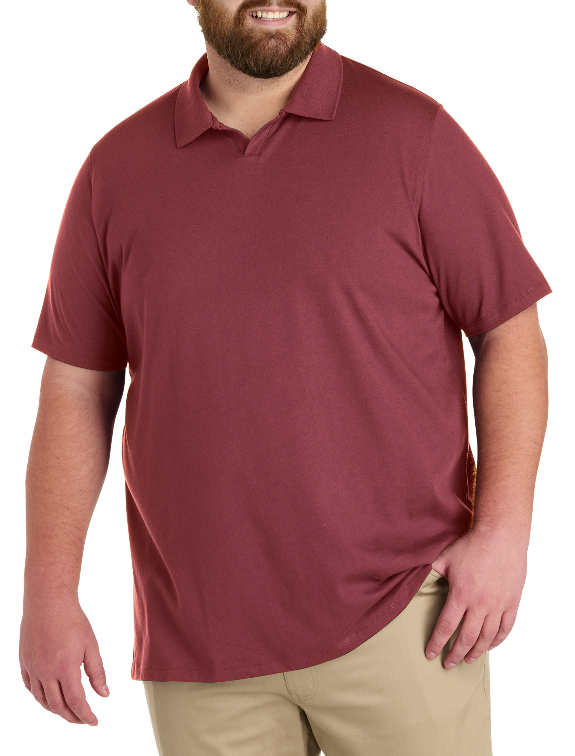 Big + Tall | Oak Hill Tech Notched Polo Shirt | DXL