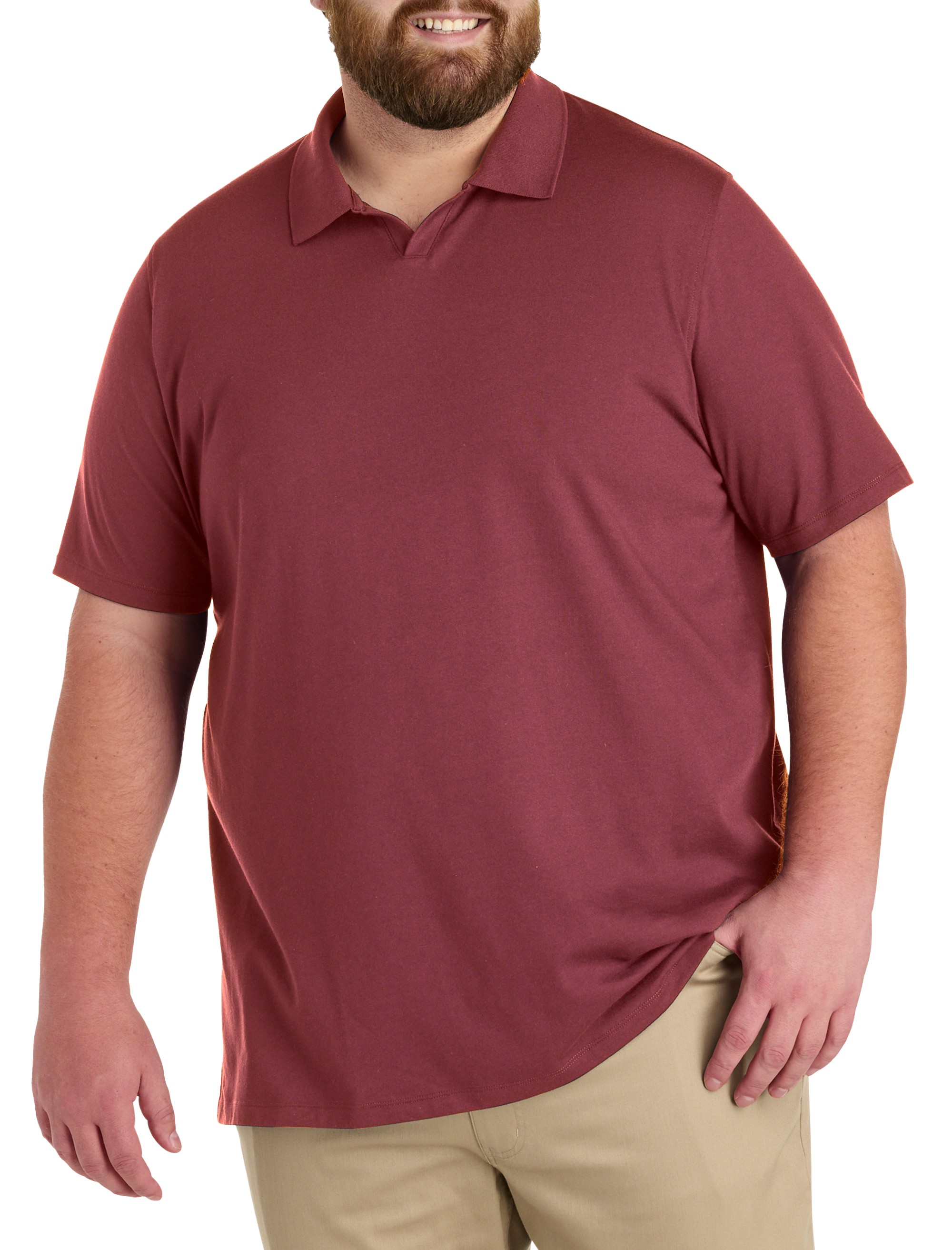 Notch-Collar Tech Polo Shirt - thumbnail 3