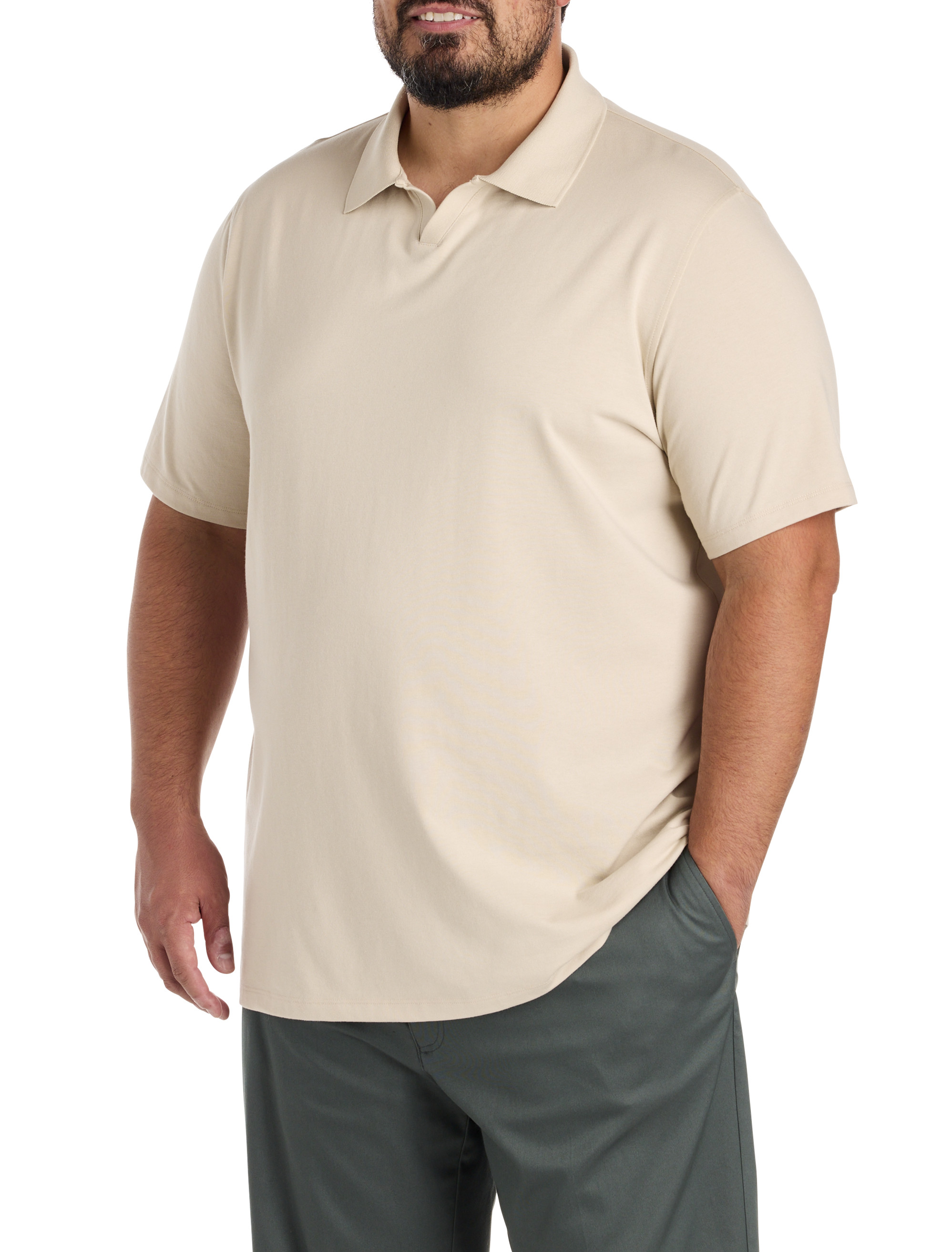 Big + Tall | Oak Hill Tech Notched Polo Shirt | DXL