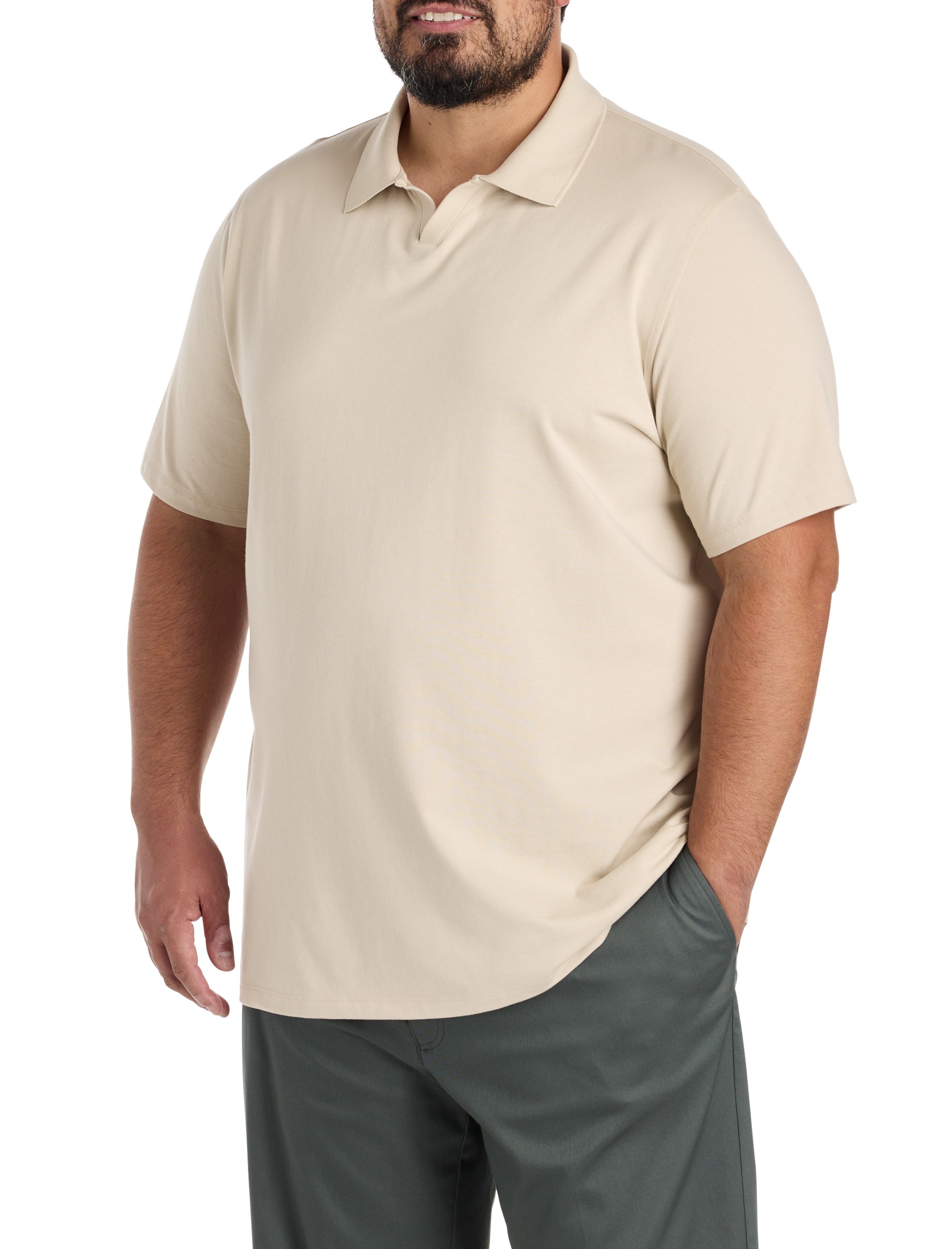 Notch-Collar Tech Polo Shirt