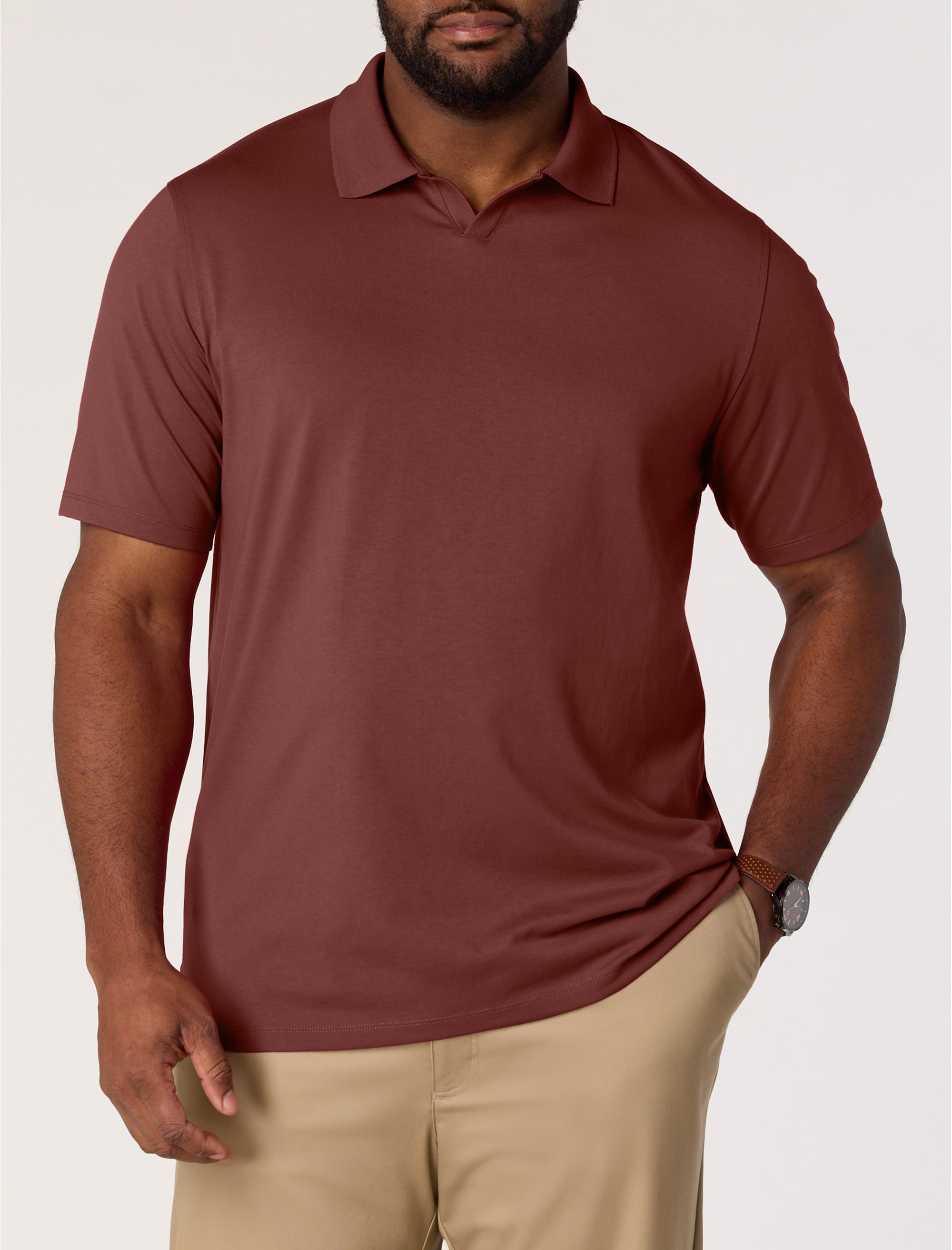 Notch-Collar Tech Polo Shirt - thumbnail 9