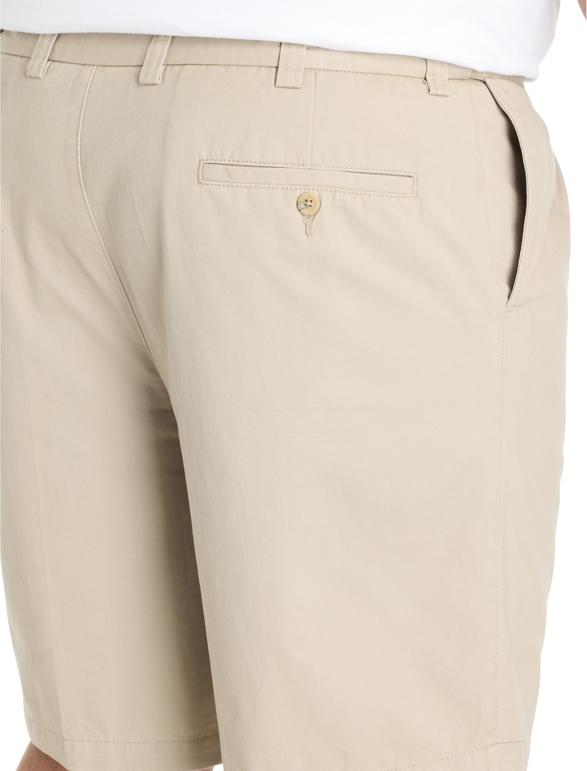 Waist-Relaxer Pleated Cotton Shorts - thumbnail 6