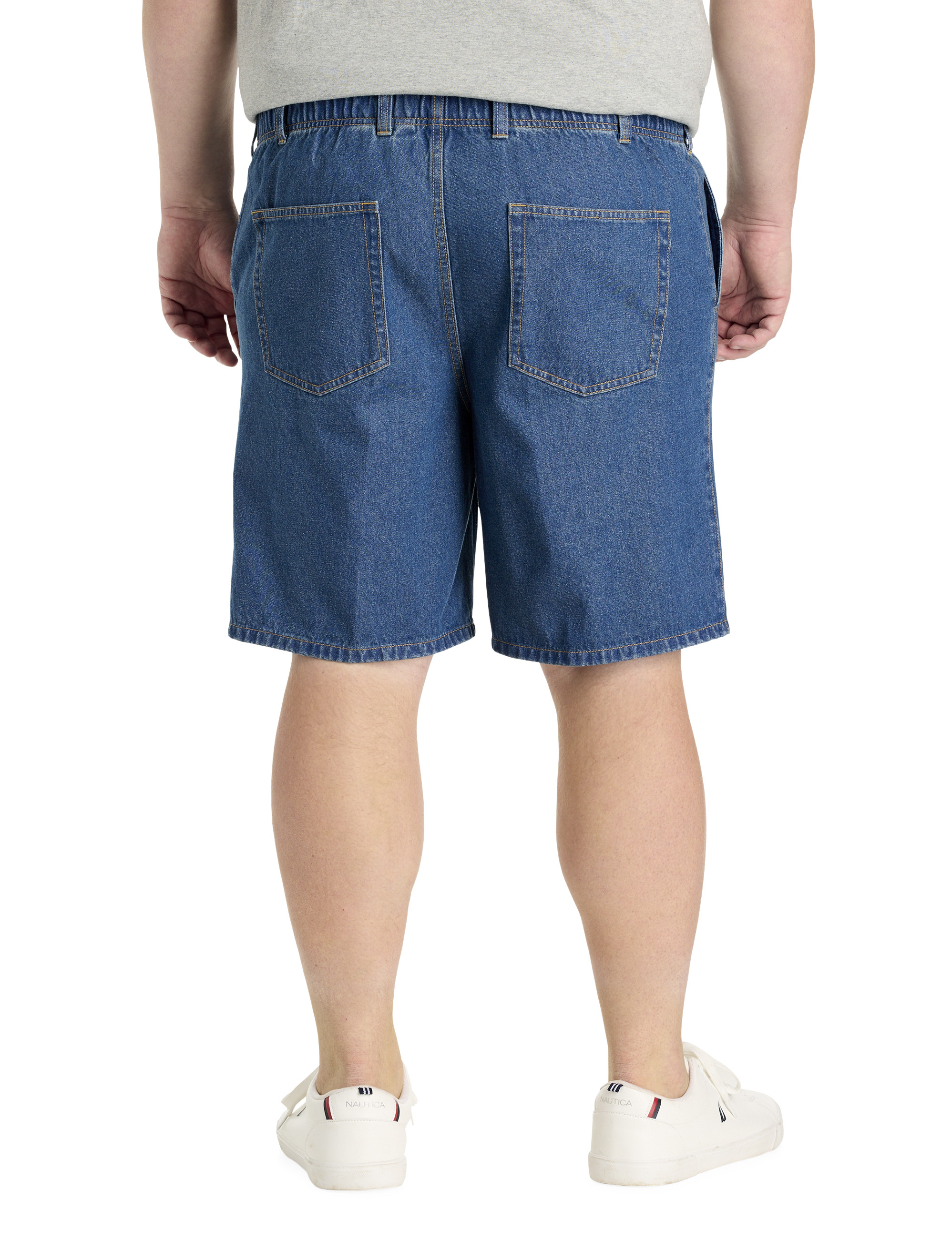 Big + Tall | Harbor Bay Elastic Waist Jean Shorts | DXL