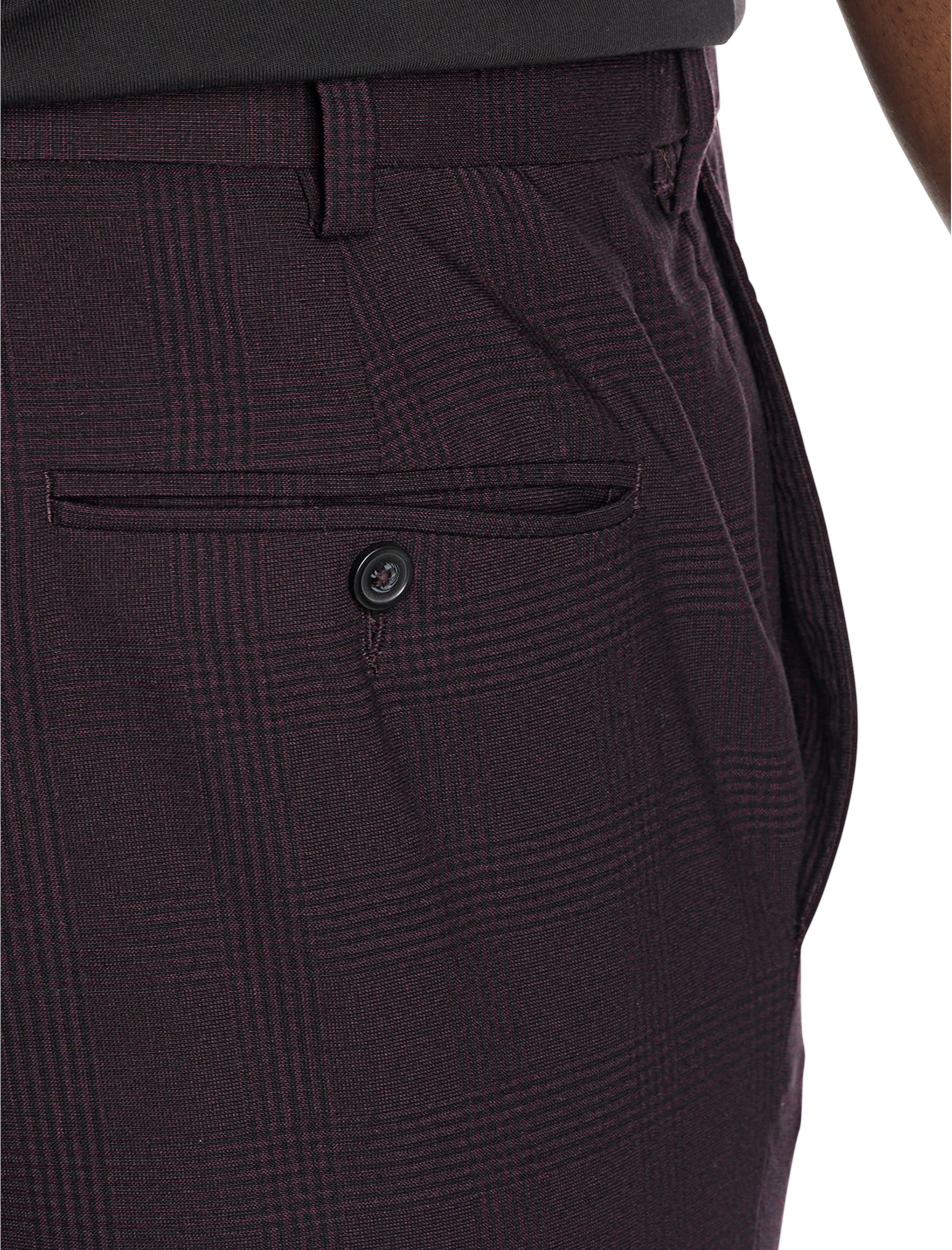 Waist-Relaxer Tonal Glen Plaid Dress Pants - thumbnail 3