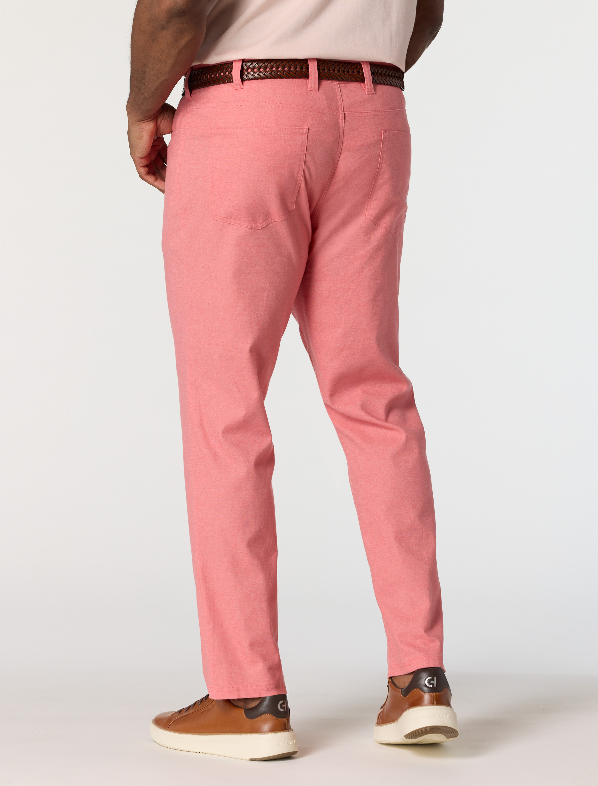 5-Pocket Linen-Blend Tech Pants