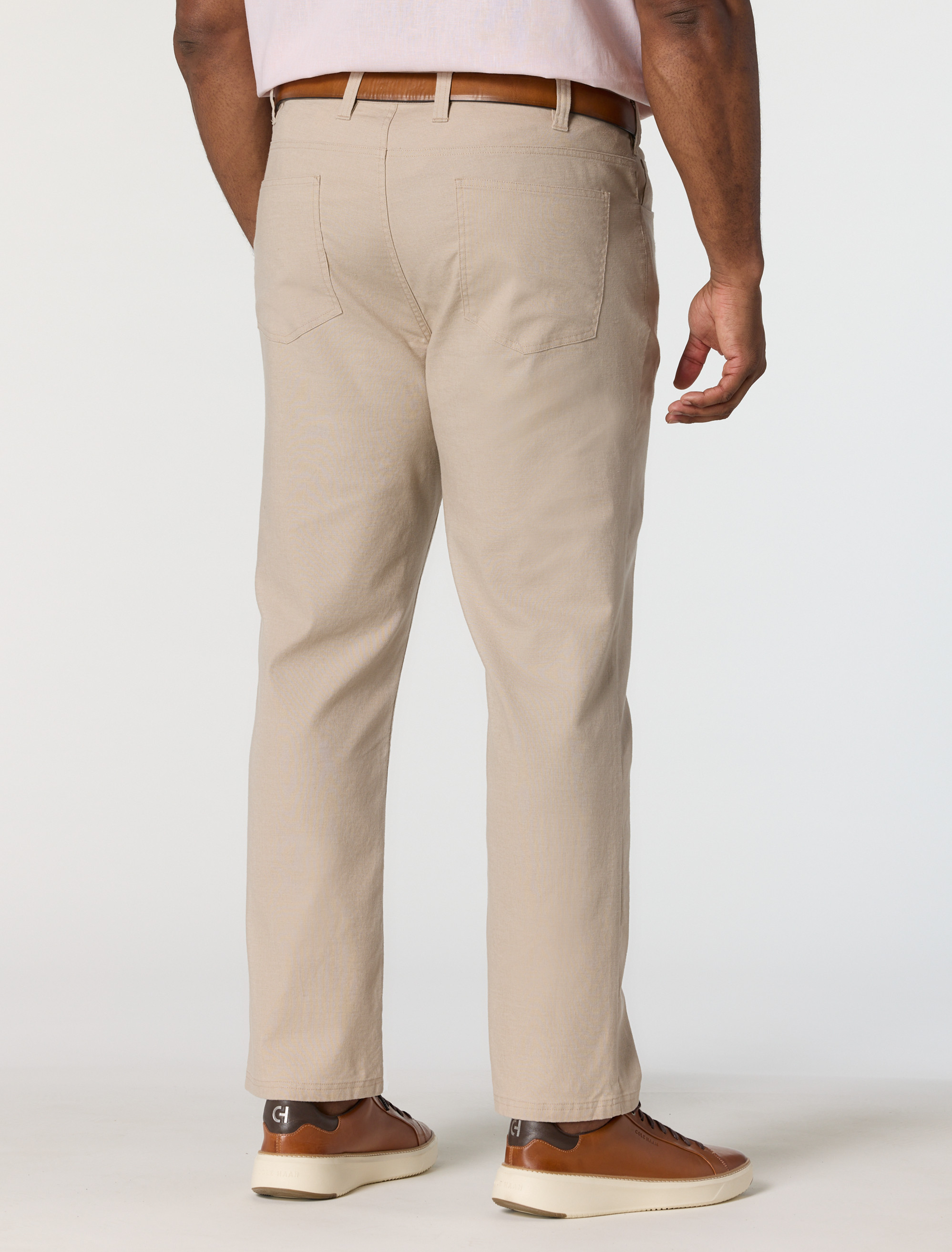 Big + Tall | Oak Hill 5-Pocket Linen-Blend Tech Pants | DXL