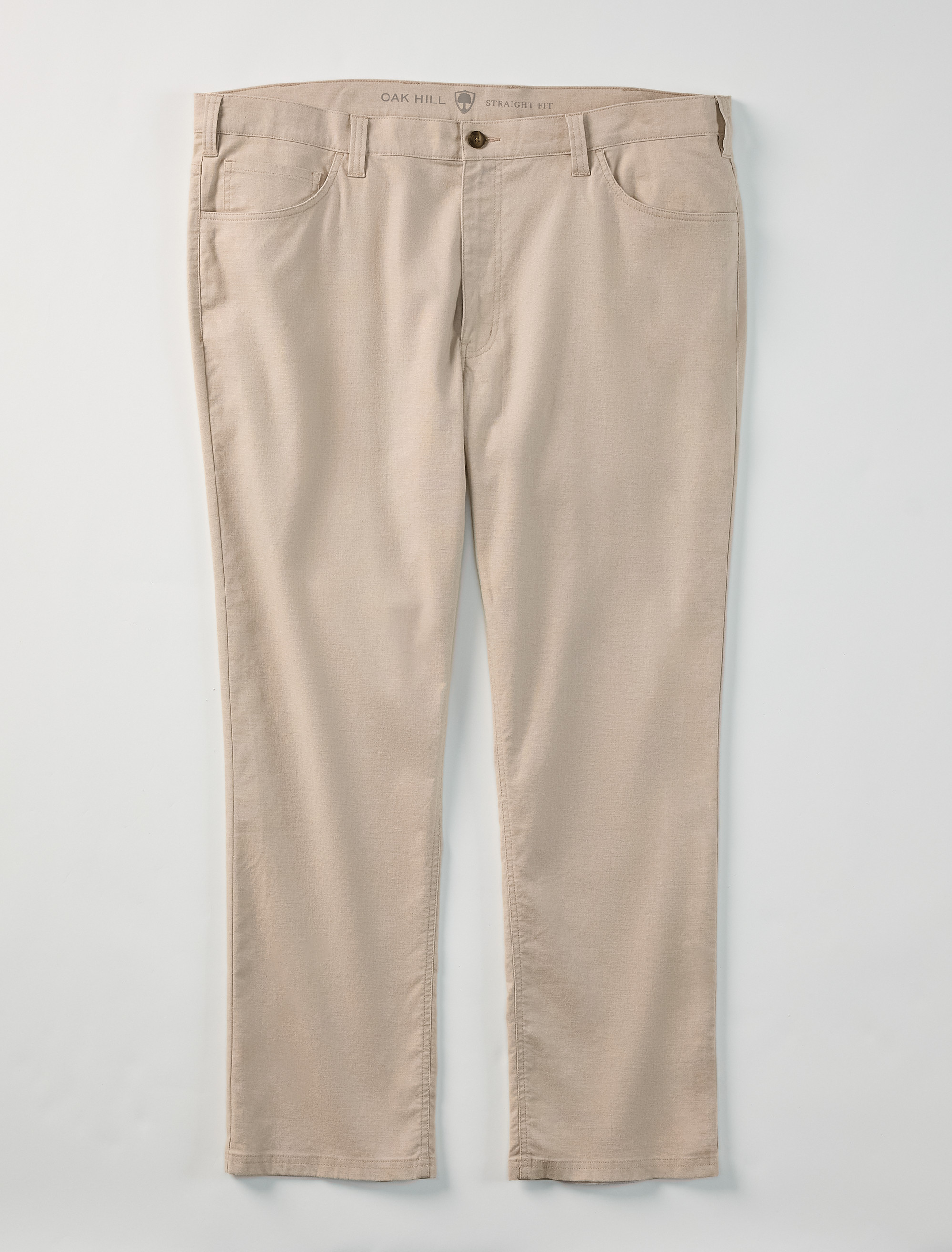 5-Pocket Linen-Blend Tech Pants