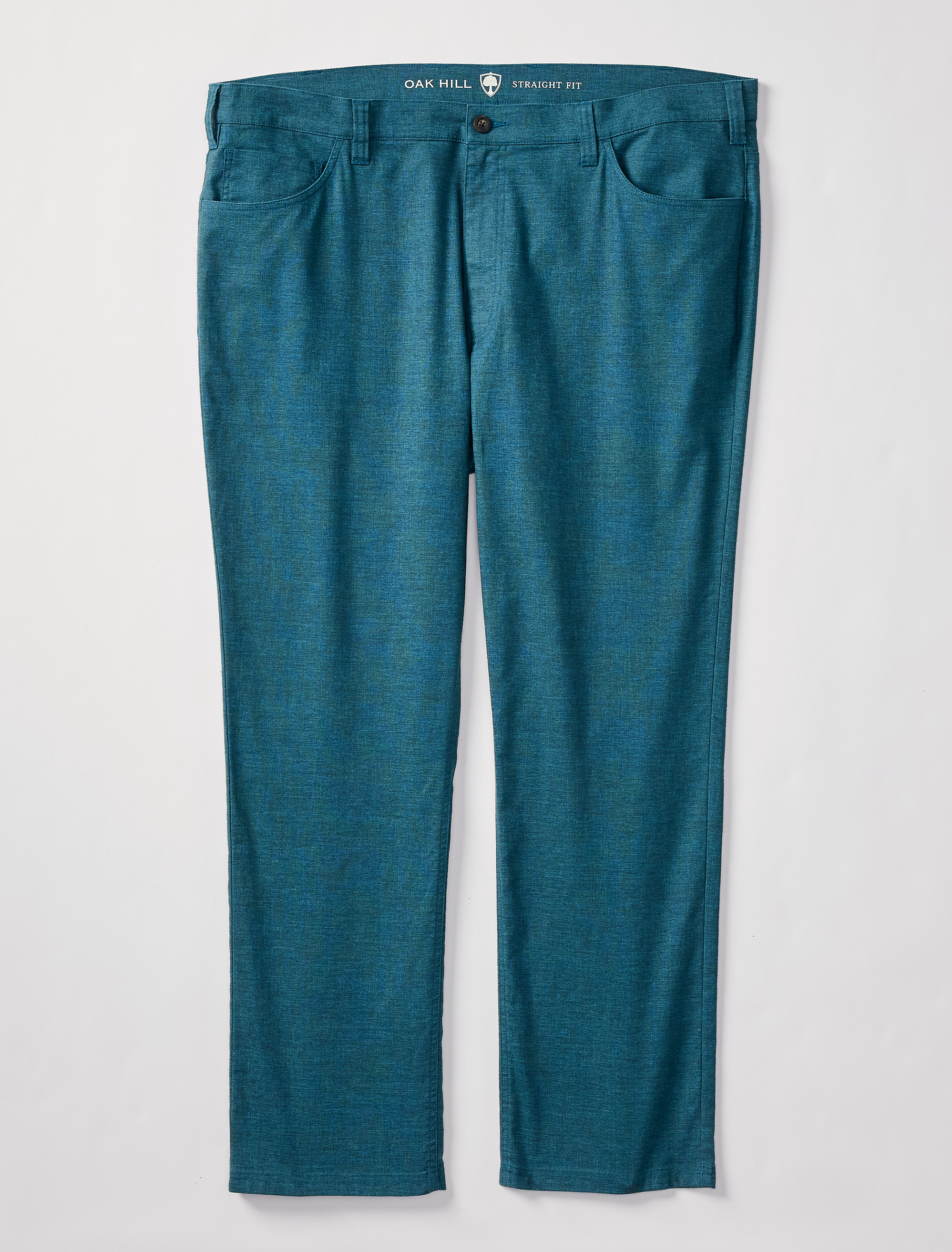 5-Pocket Linen-Blend Tech Pants