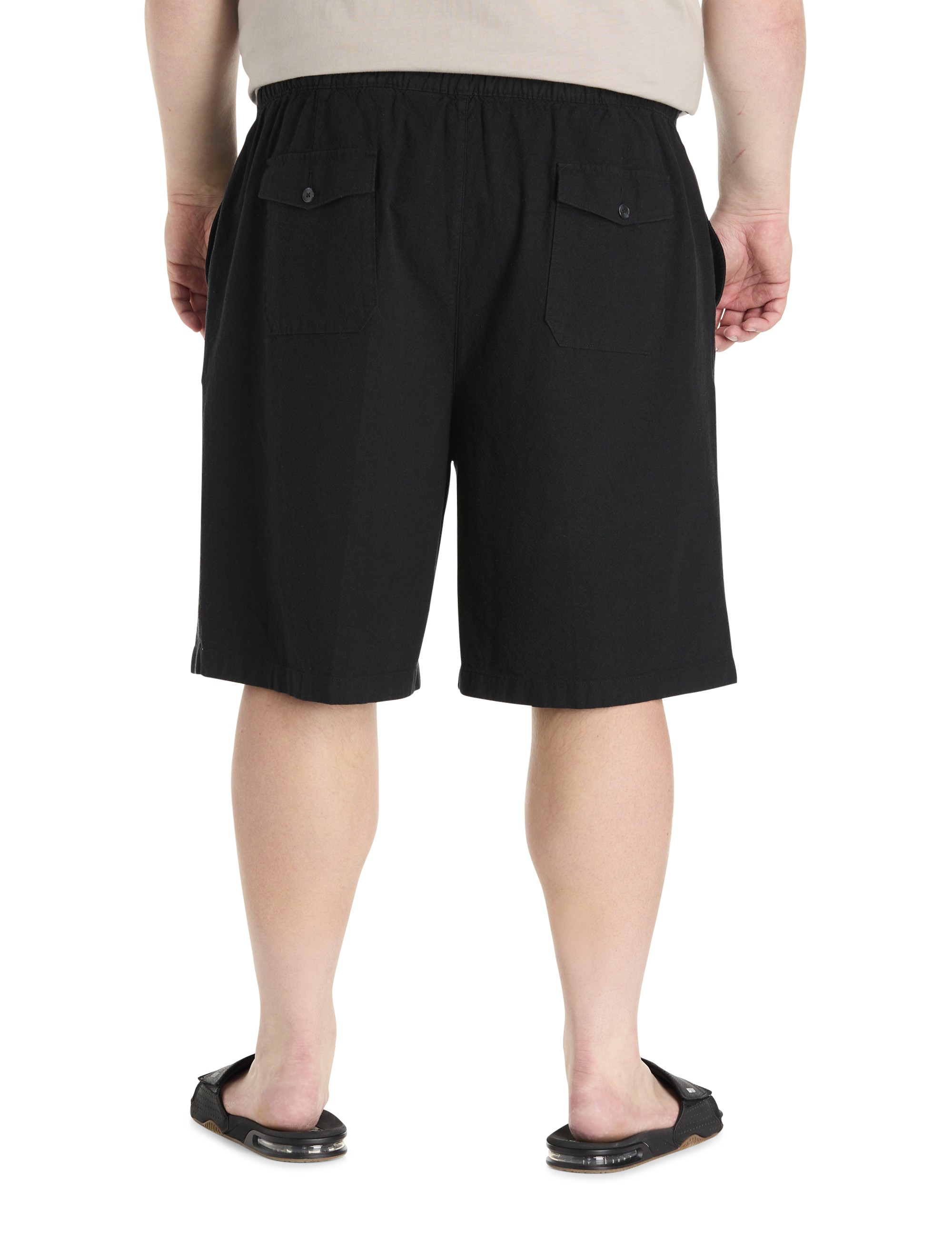 Lightweight Linen-Blend Beach Shorts - thumbnail 2