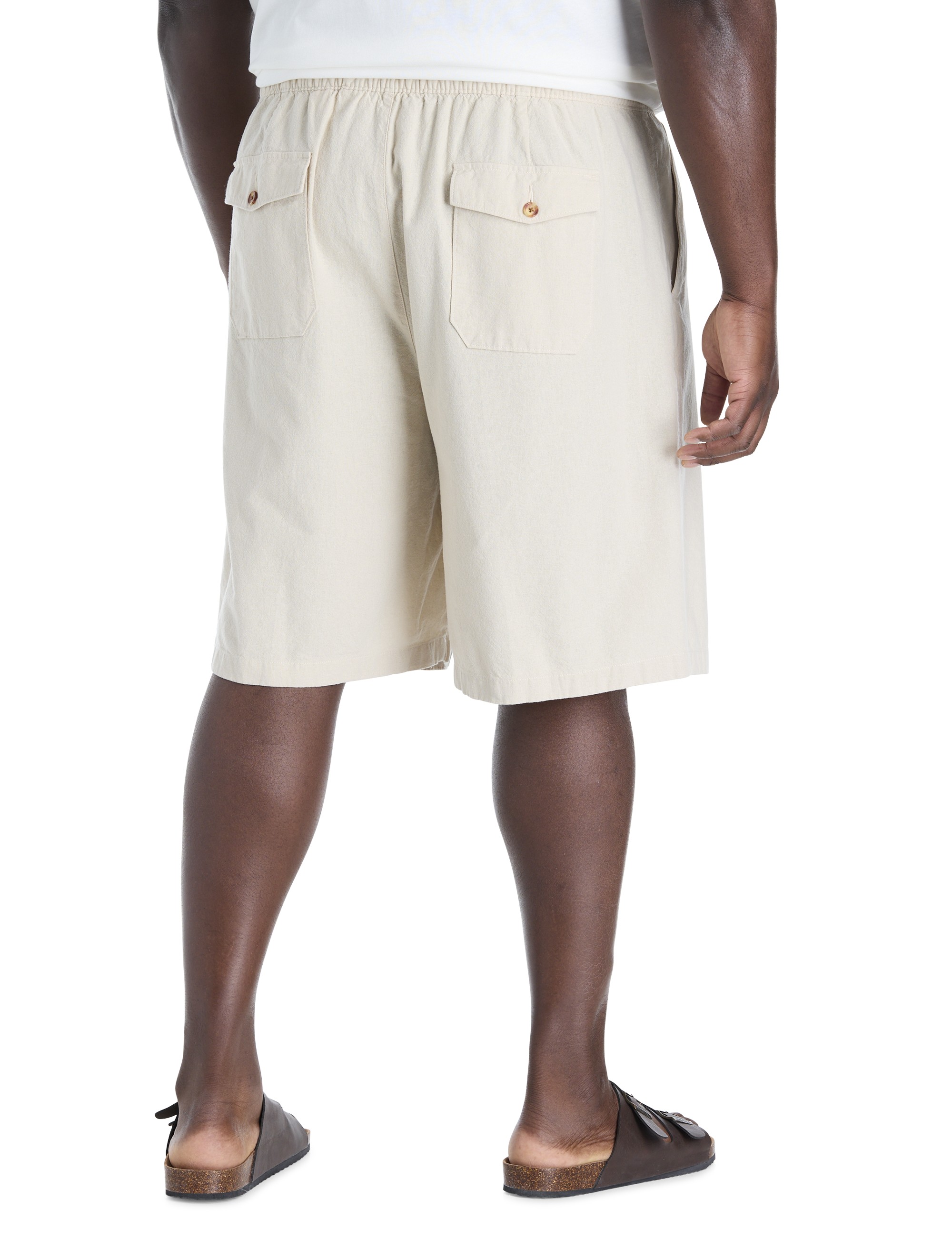 Lightweight Linen-Blend Beach Shorts - thumbnail 5