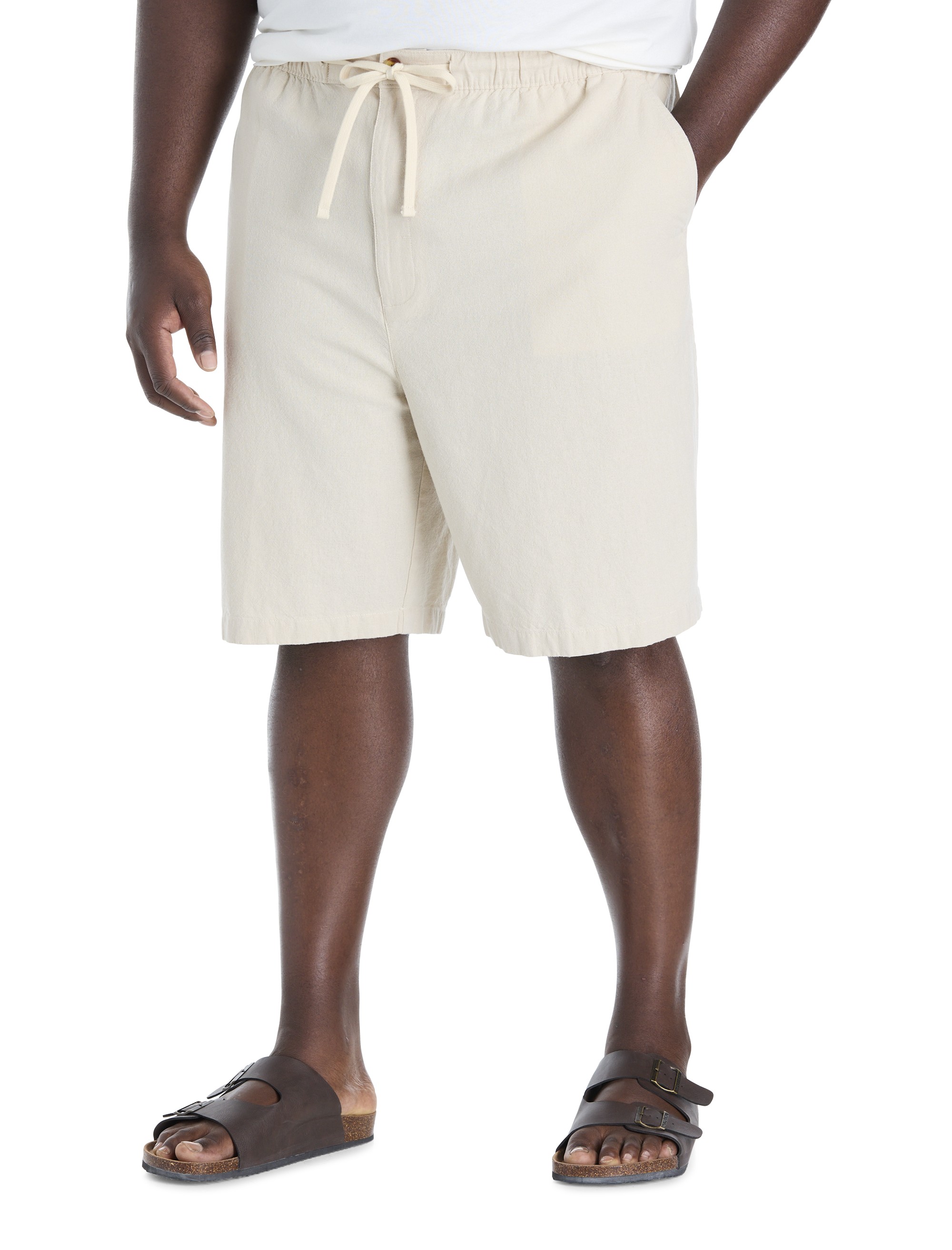 Lightweight Linen-Blend Beach Shorts - thumbnail 4