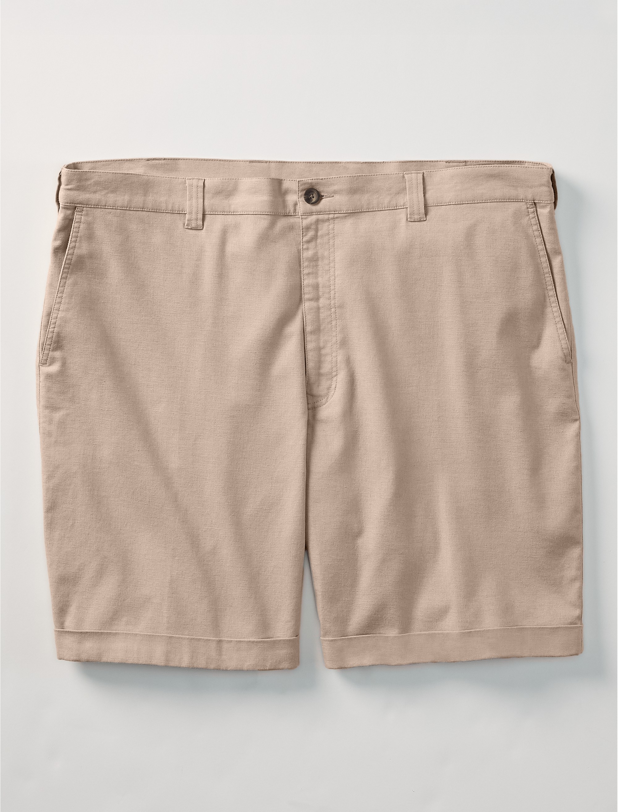 Linen-Blend Tech Shorts - thumbnail 4