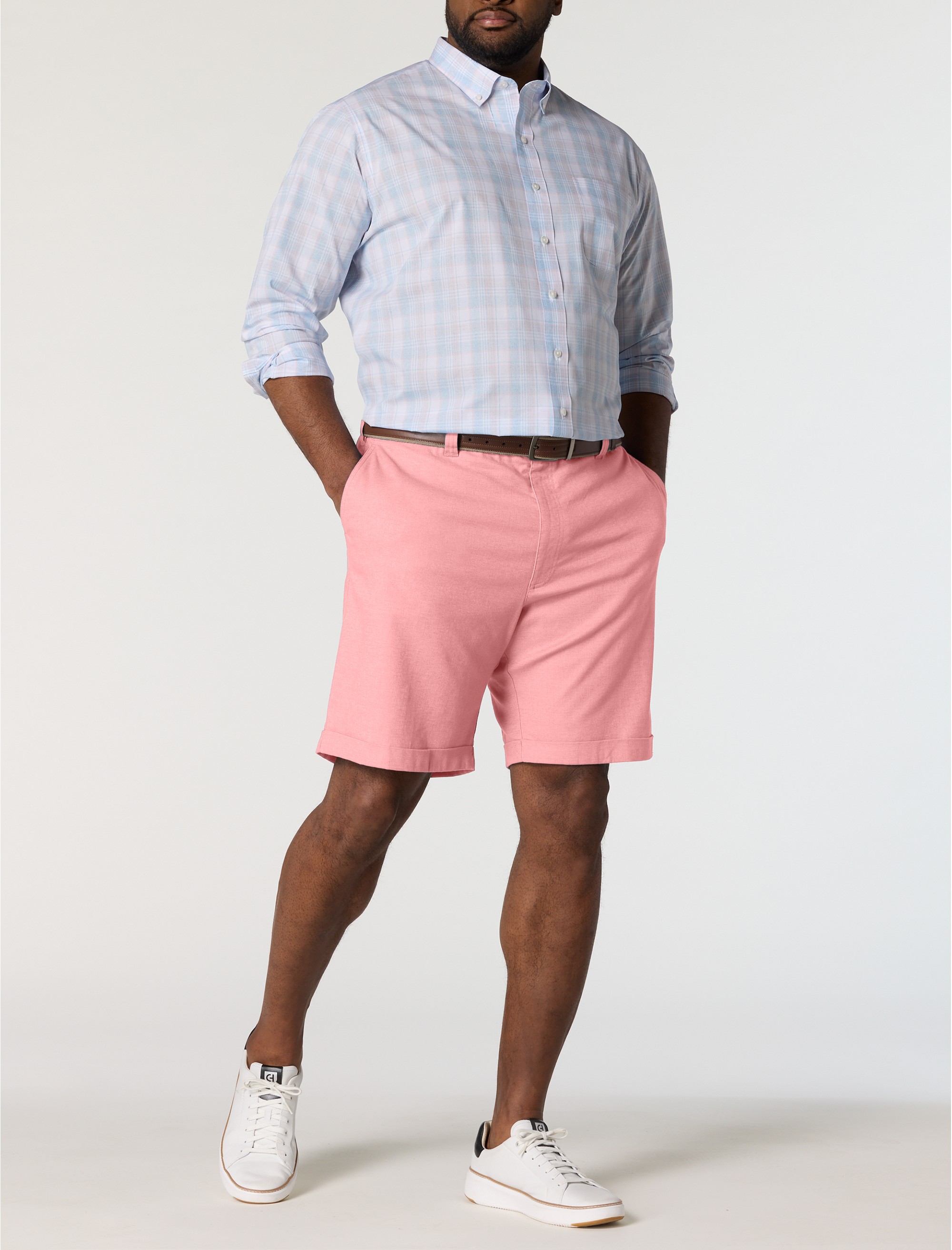 Linen-Blend Tech Shorts - thumbnail 7