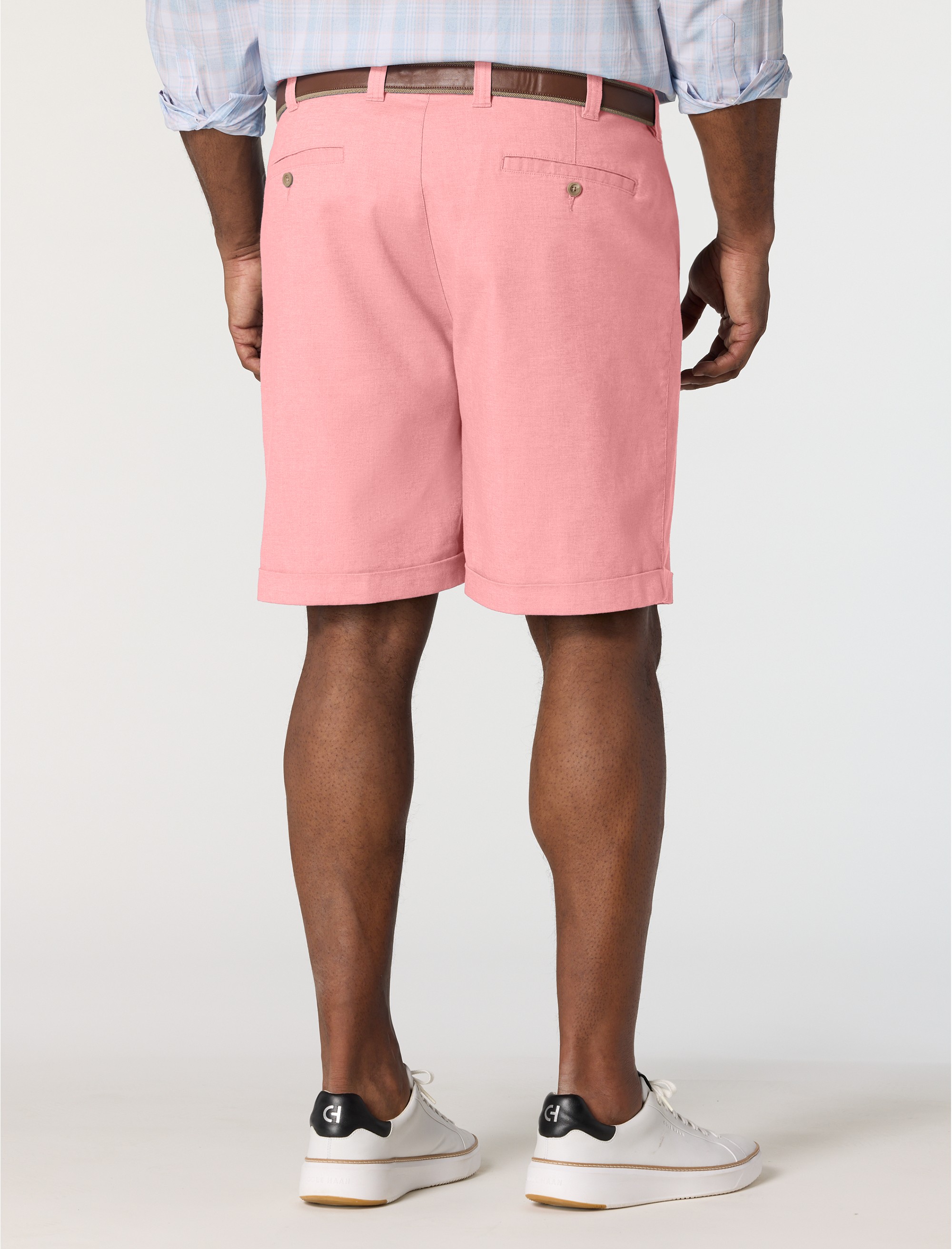 Linen-Blend Tech Shorts - thumbnail 8