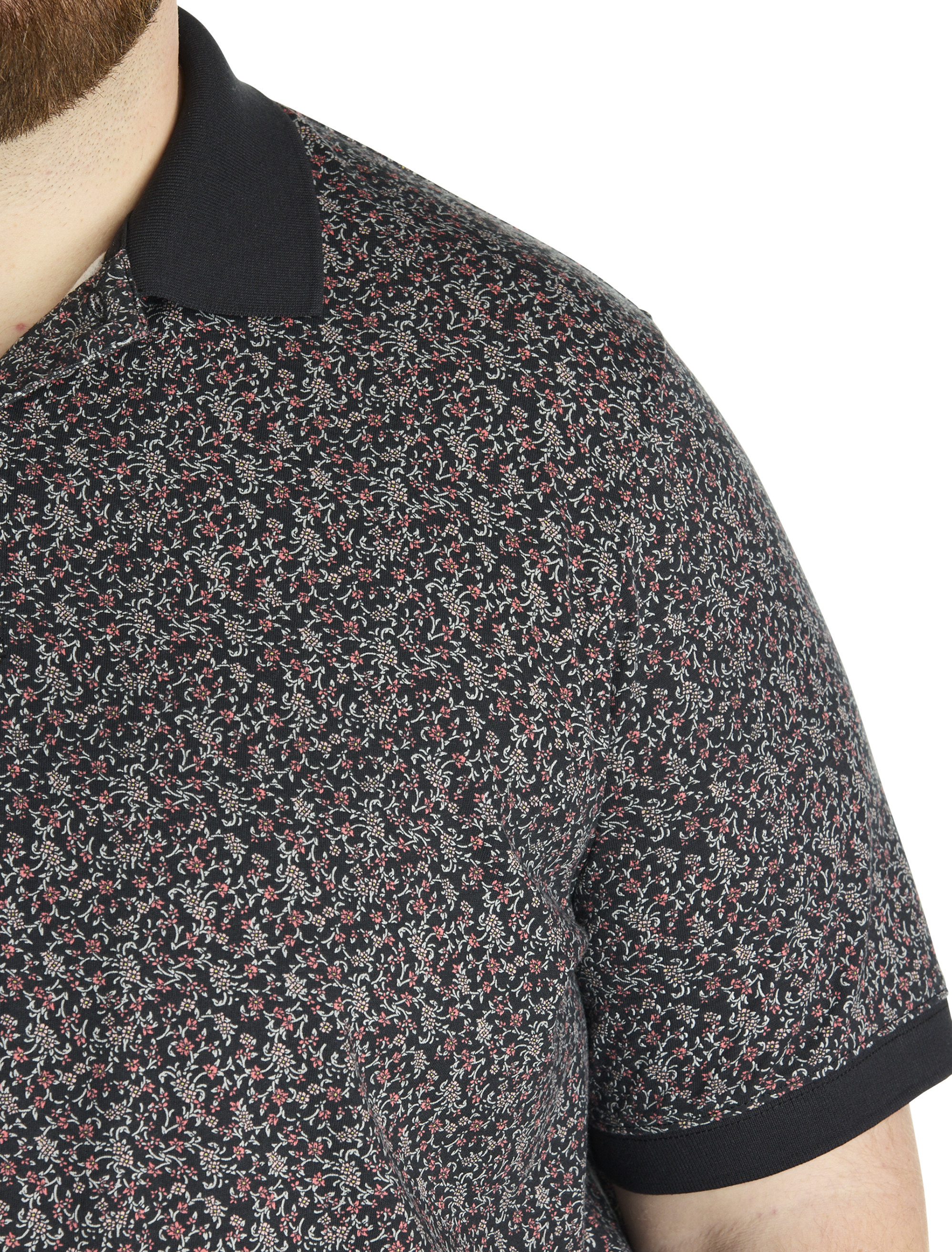 Mini Floral Print Polo Shirt