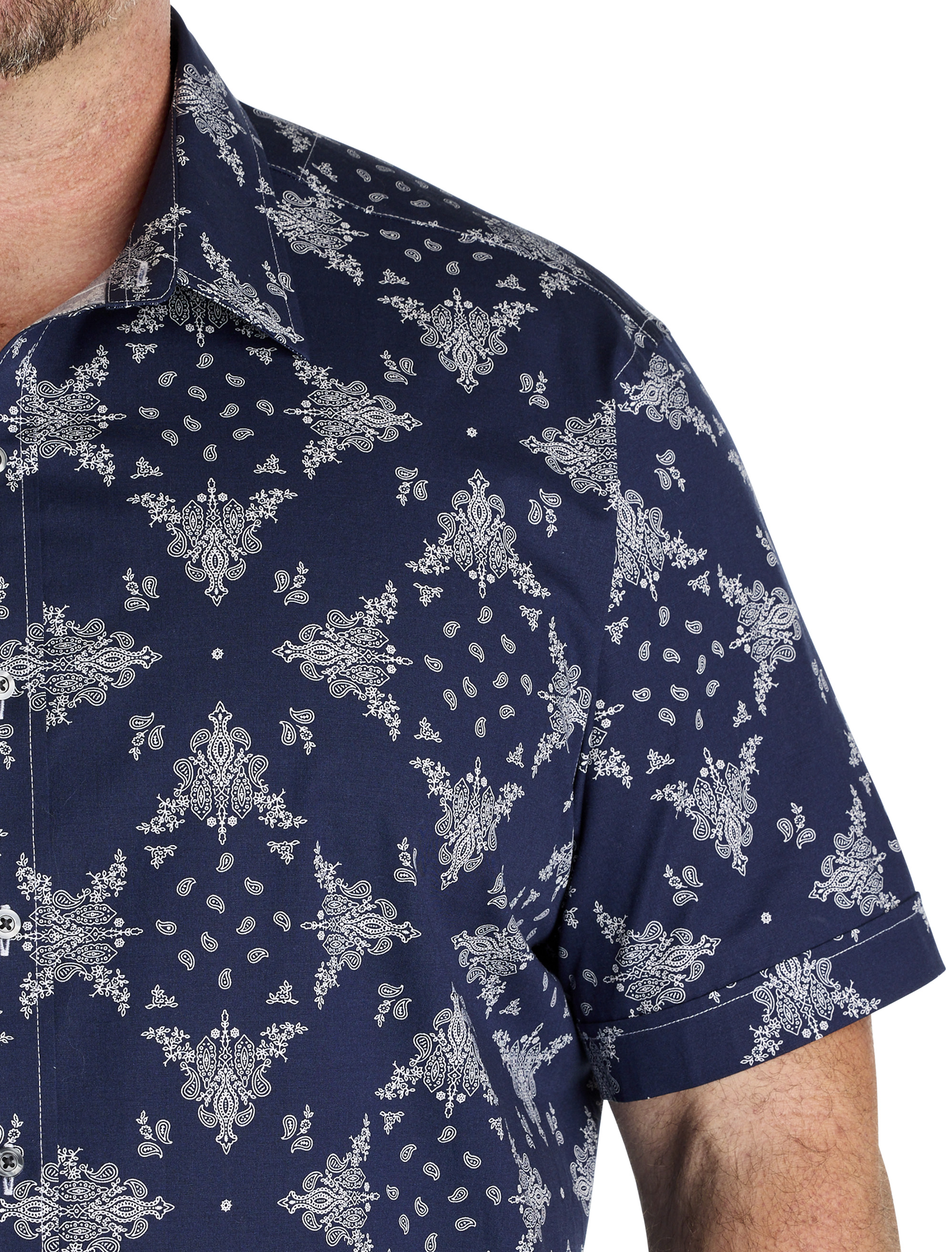Bandana Print Sport Shirt
