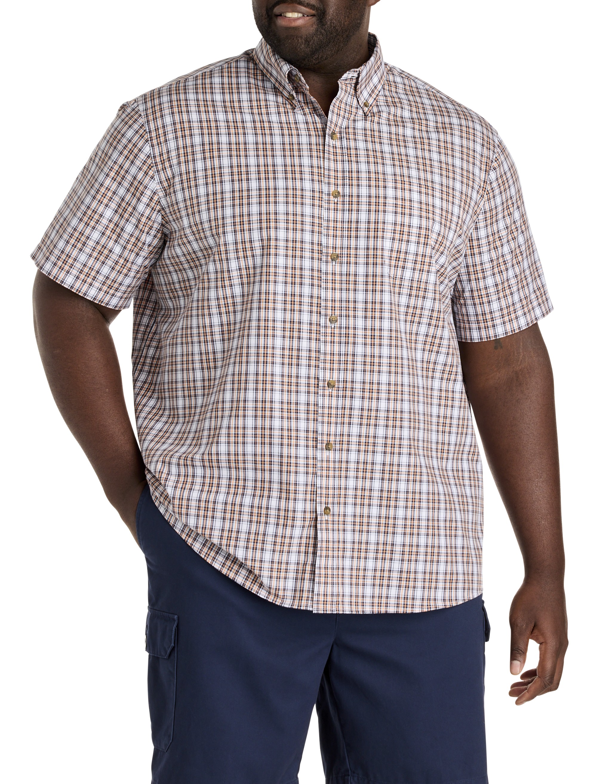Easy-Care Plaid Sport Shirt