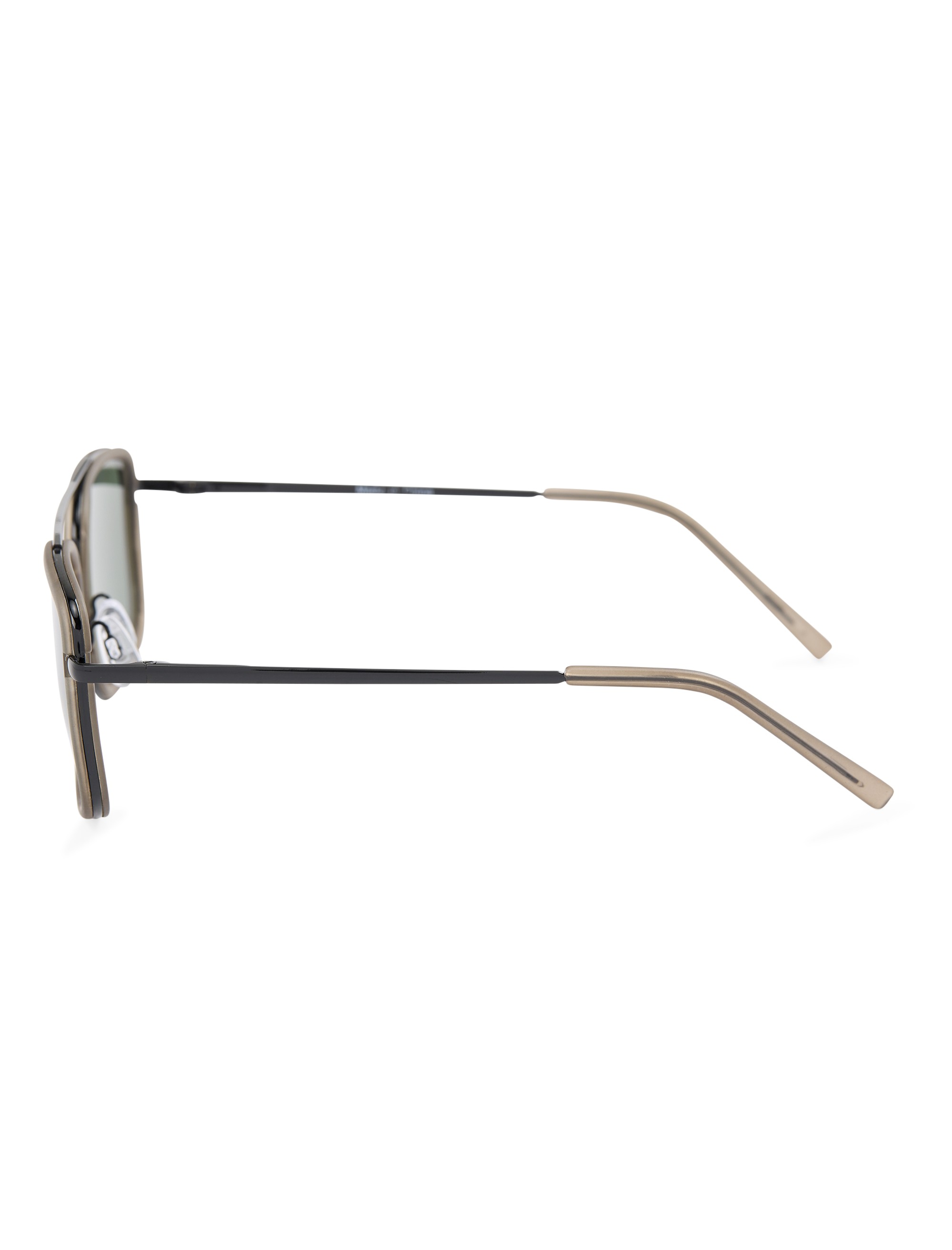 Gunmetal Aviator Sunglasses - thumbnail 3