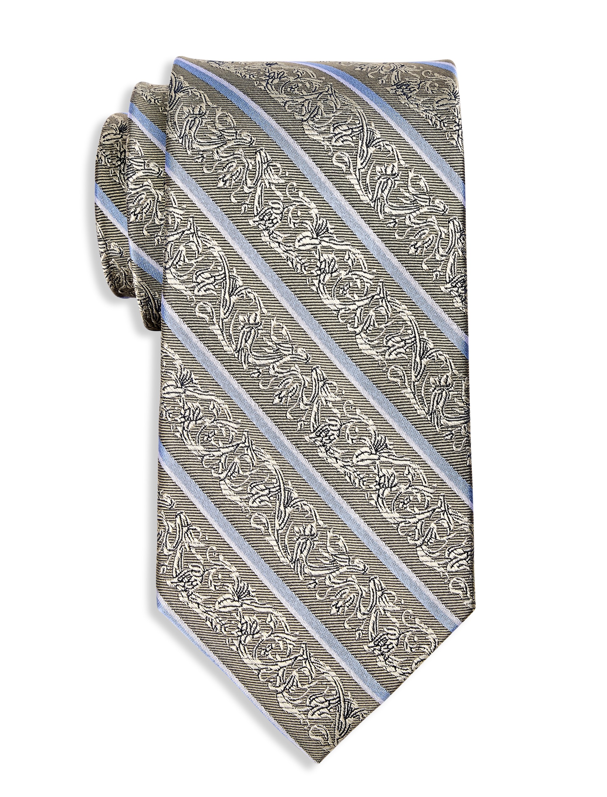 Striped Silk Tie - thumbnail 3